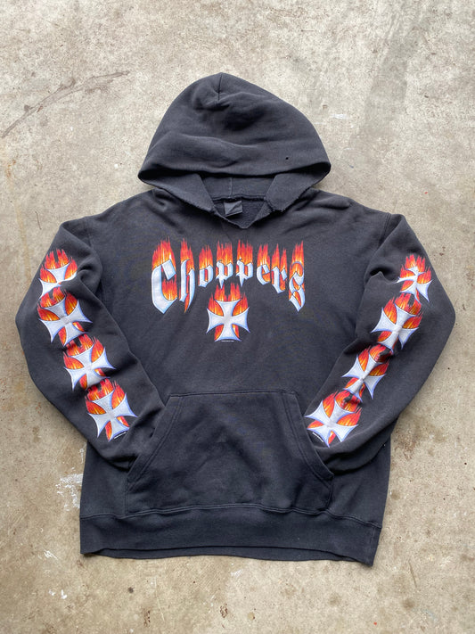 Vintage Choppers Sleeve Hit hoodie size medium