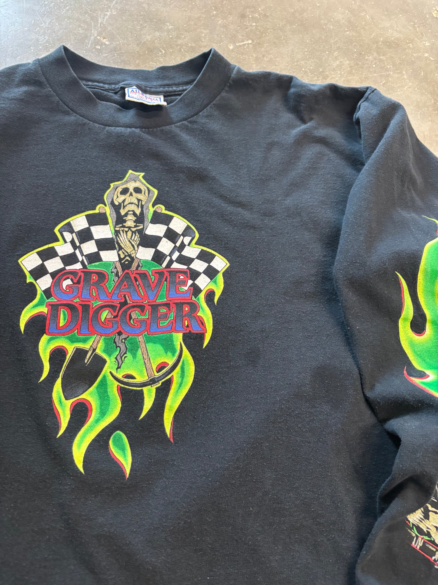 Vintage Gravedigger long sleeve shirt size large