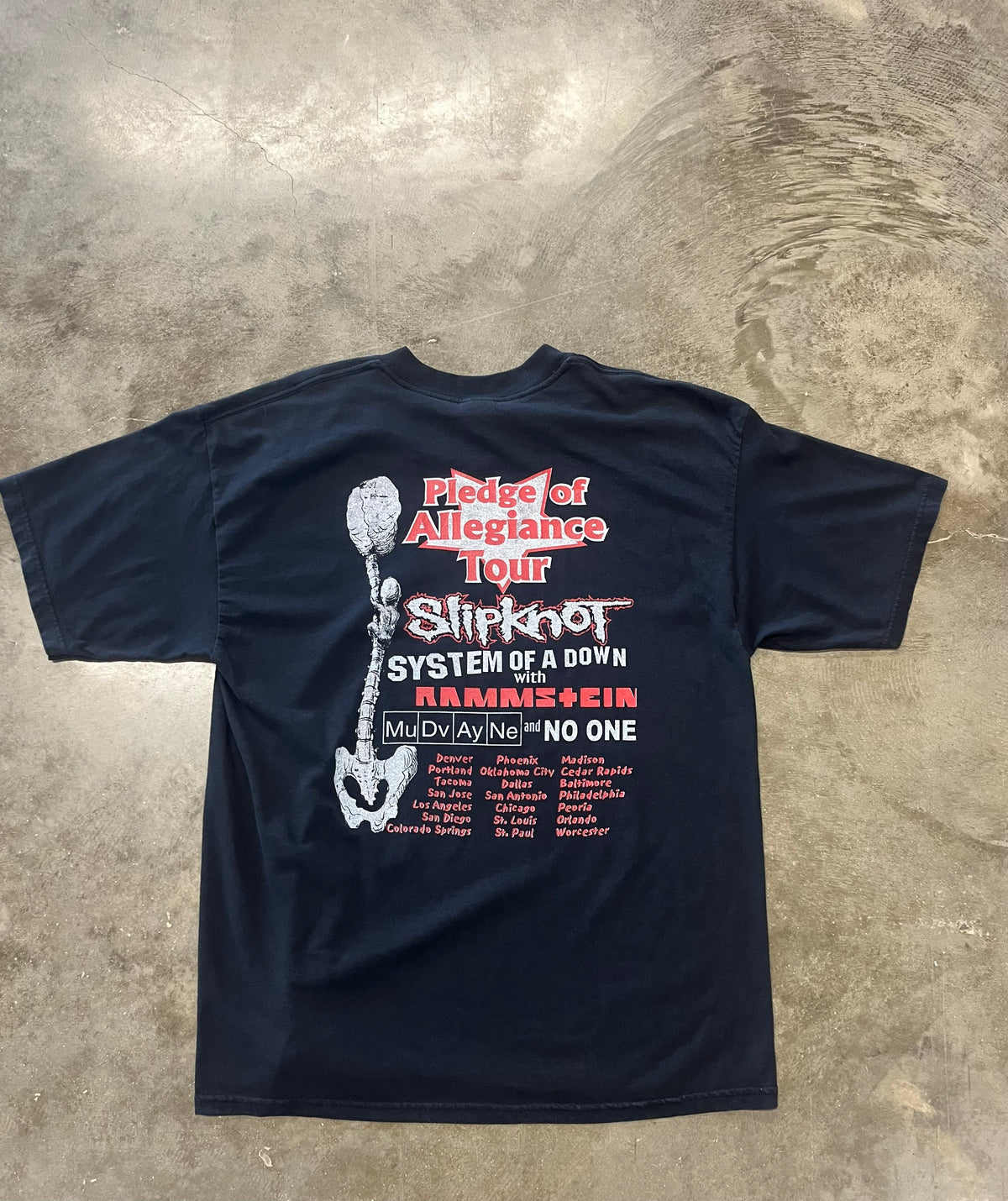 Vintage Slipknot parking lot pledge of allegiance tour shirt size xl