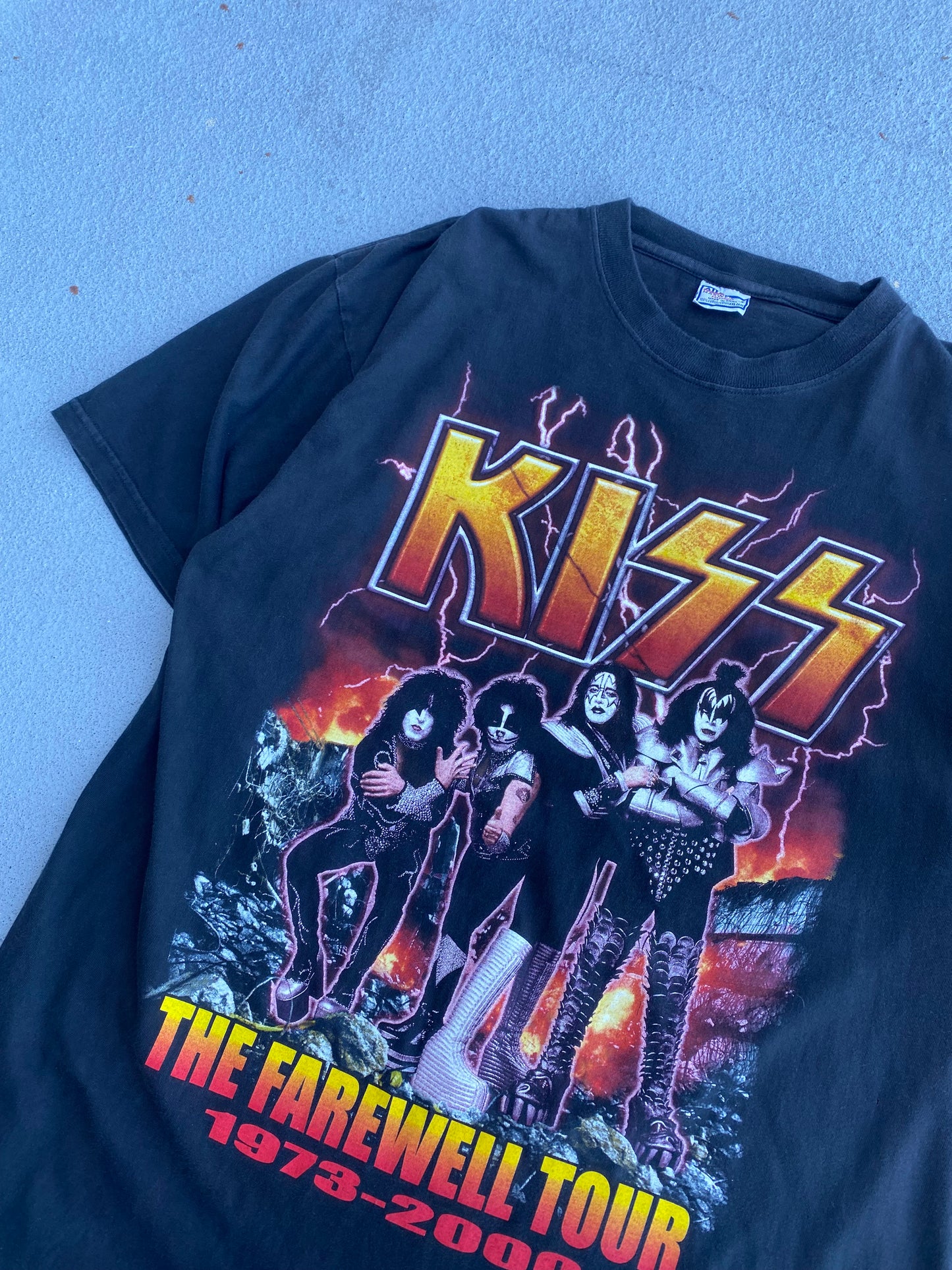 Vintage KISS farewell tour band shirt Size XXL