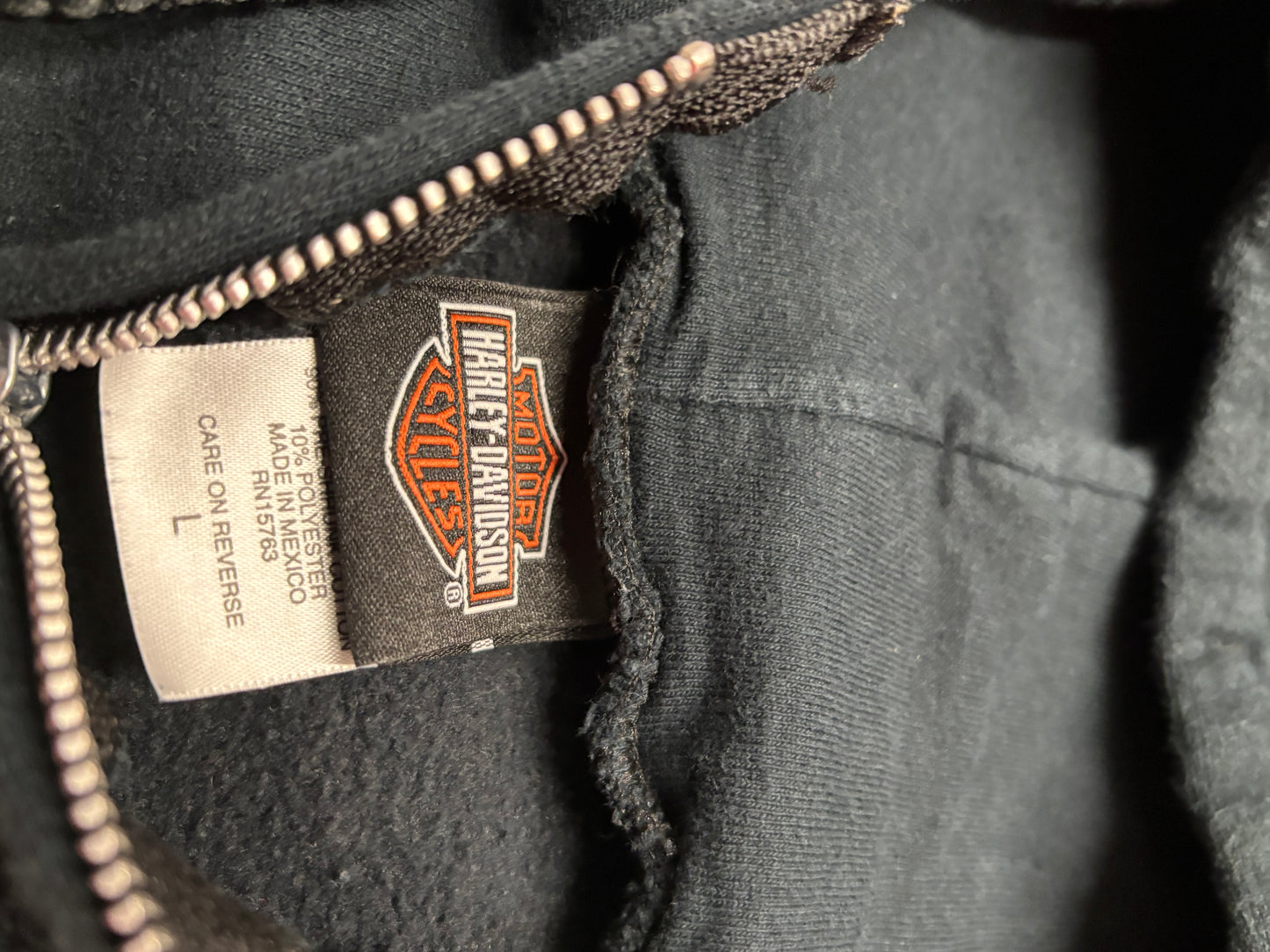 Vintage Harley Davidson Gargoyle zip up hoodie size large