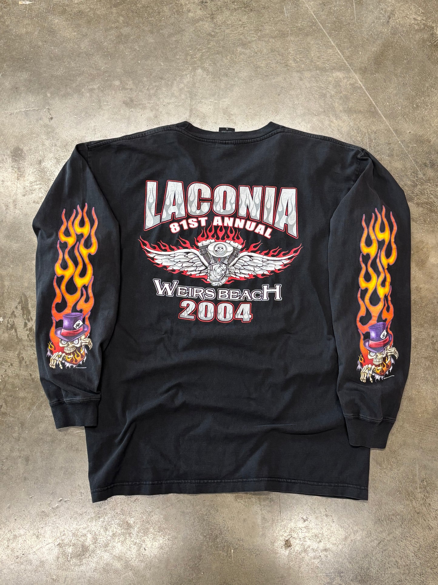 Vintage Bike Week Poker long sleeve size xl