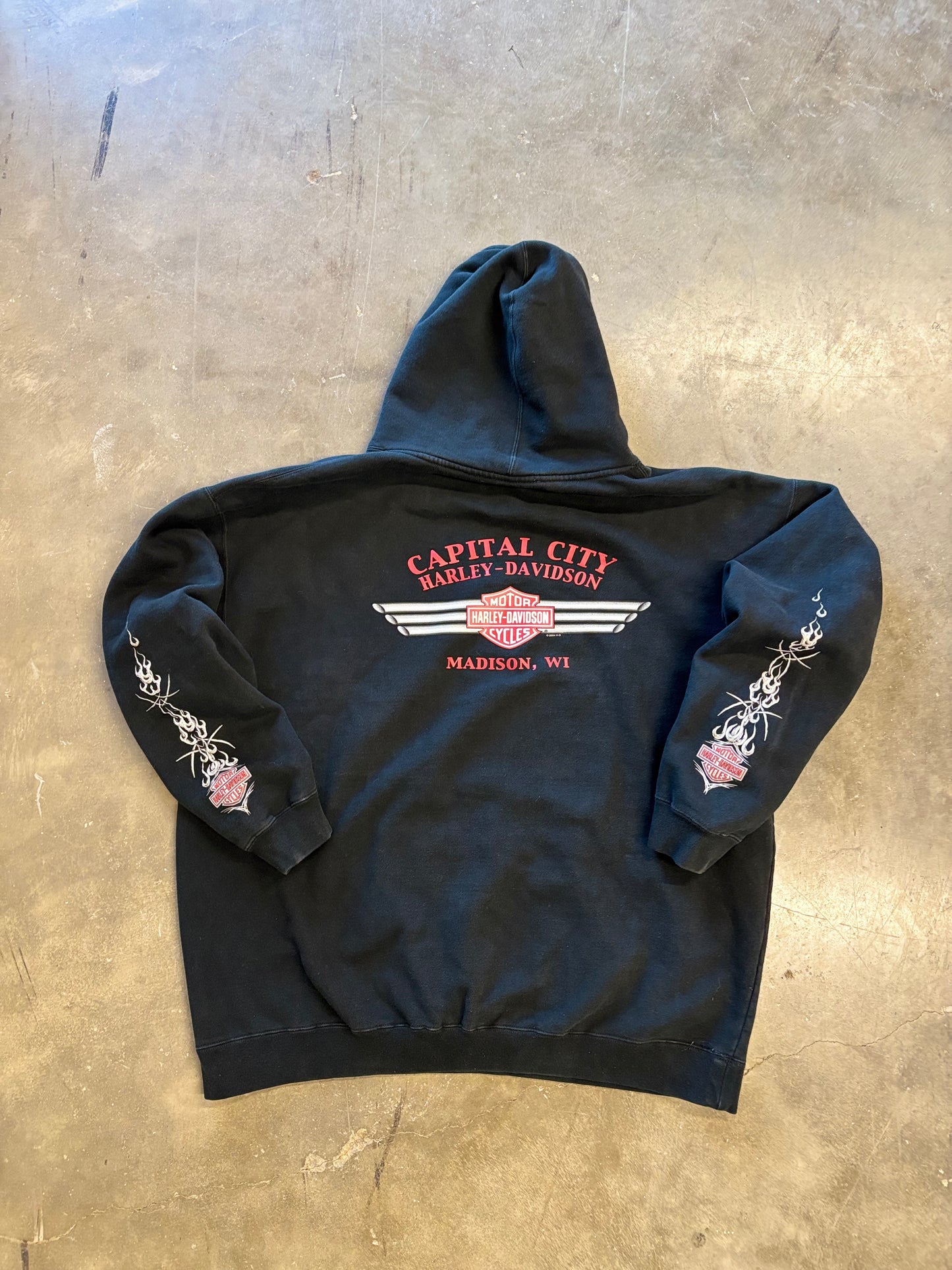 Vintage Harley Davidson Tribal hoodie size xxl