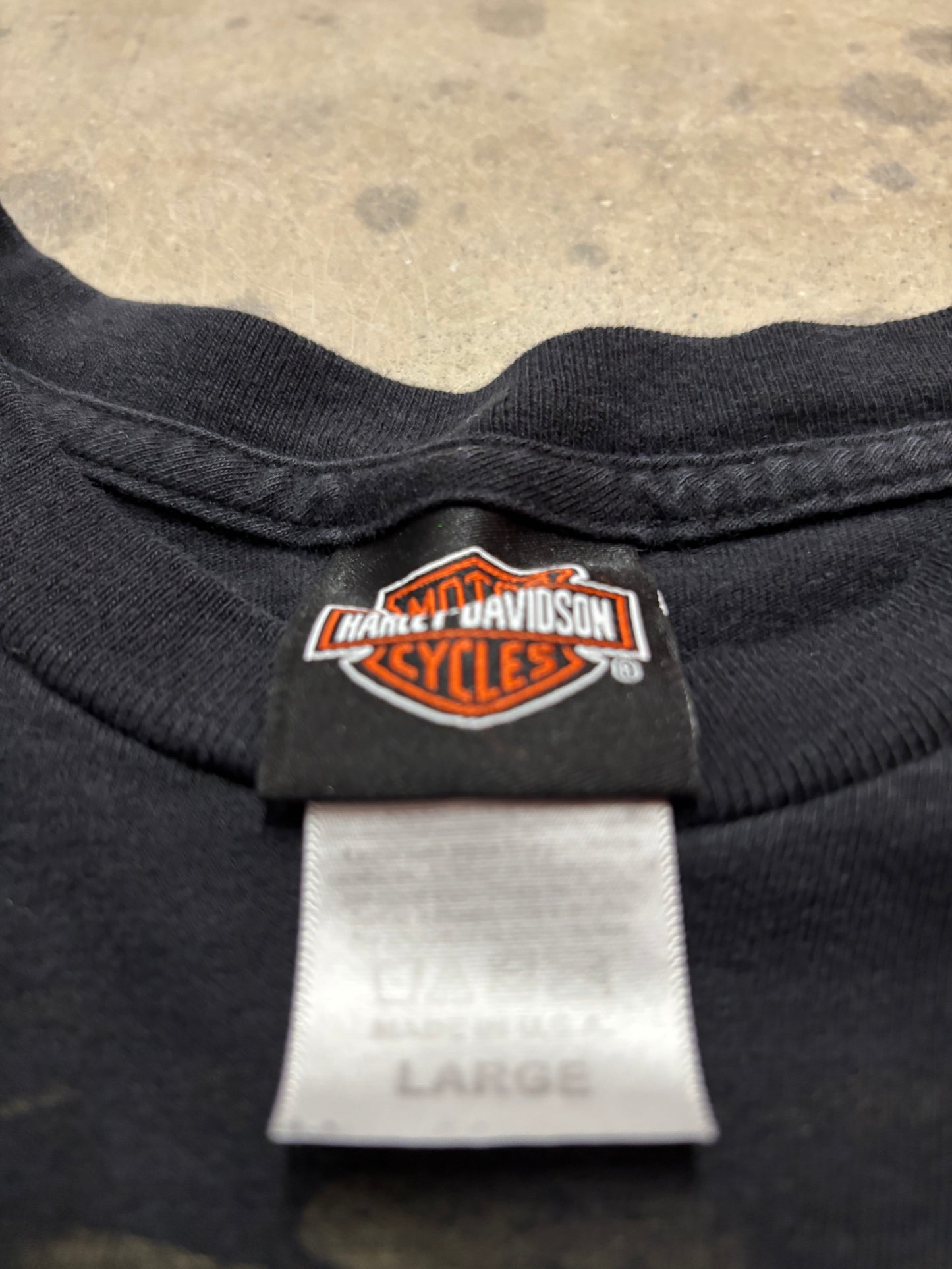Vintage Harley Davidson Skeleton long sleeve shirt size large