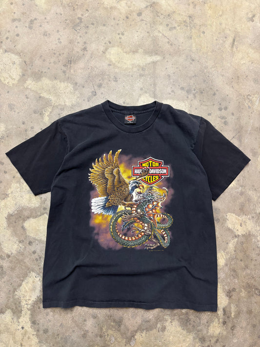 Vintage Harley Davidson eagle dragon shirt size XL