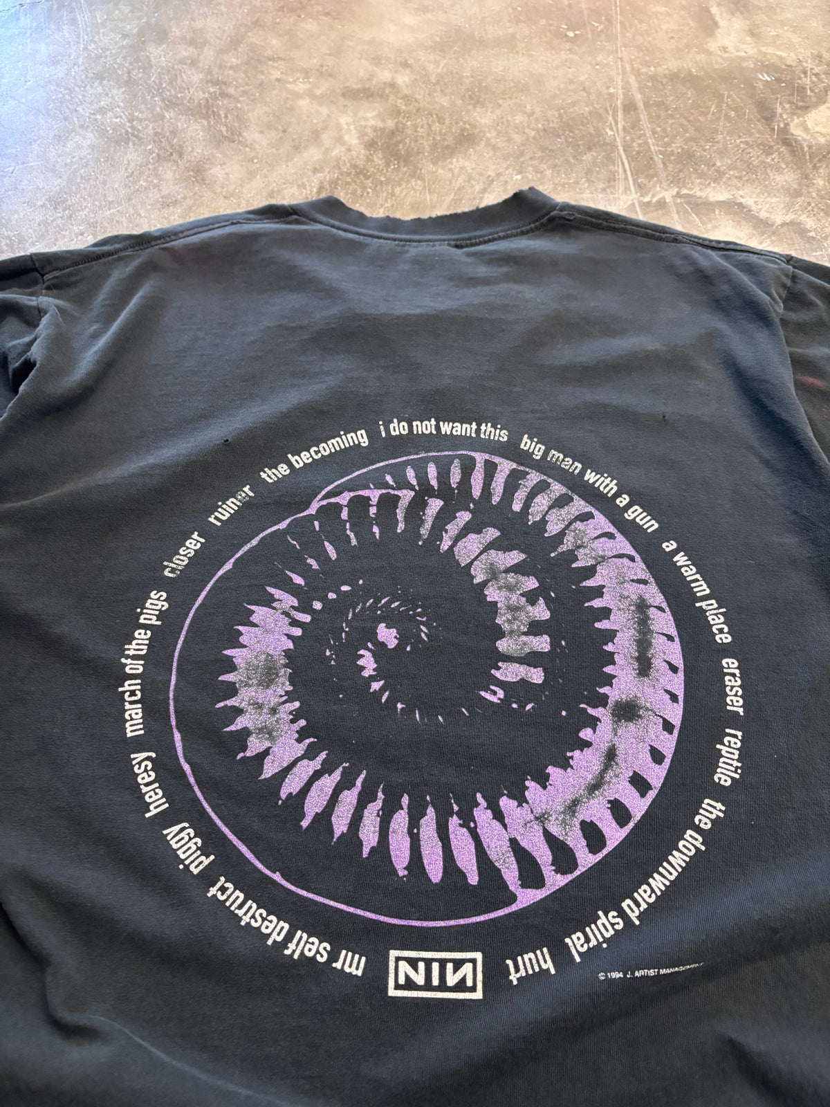 Vintage Nine inch nails shirt size xl
