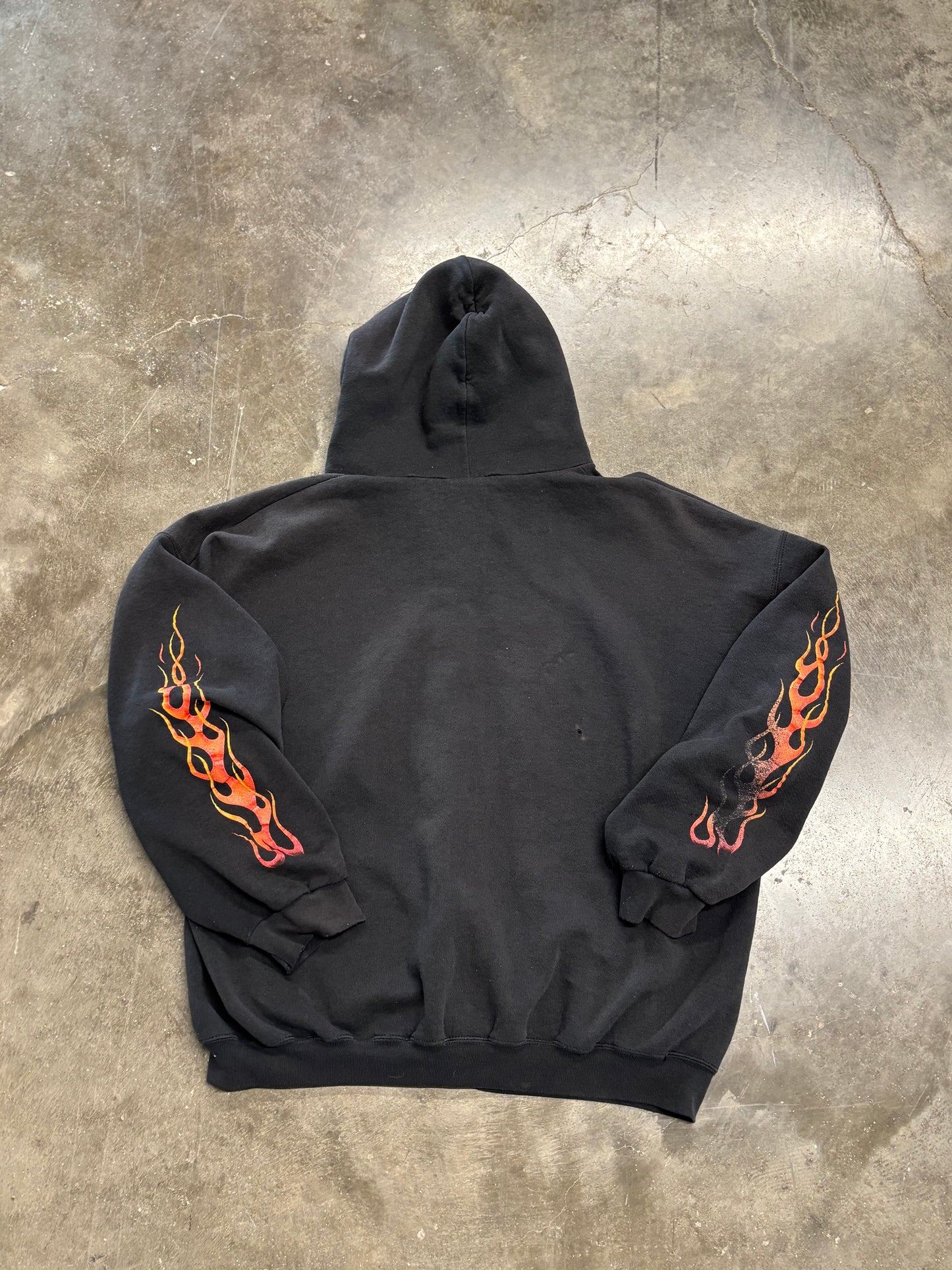 Vintage Harley Flame zip up size 2XL