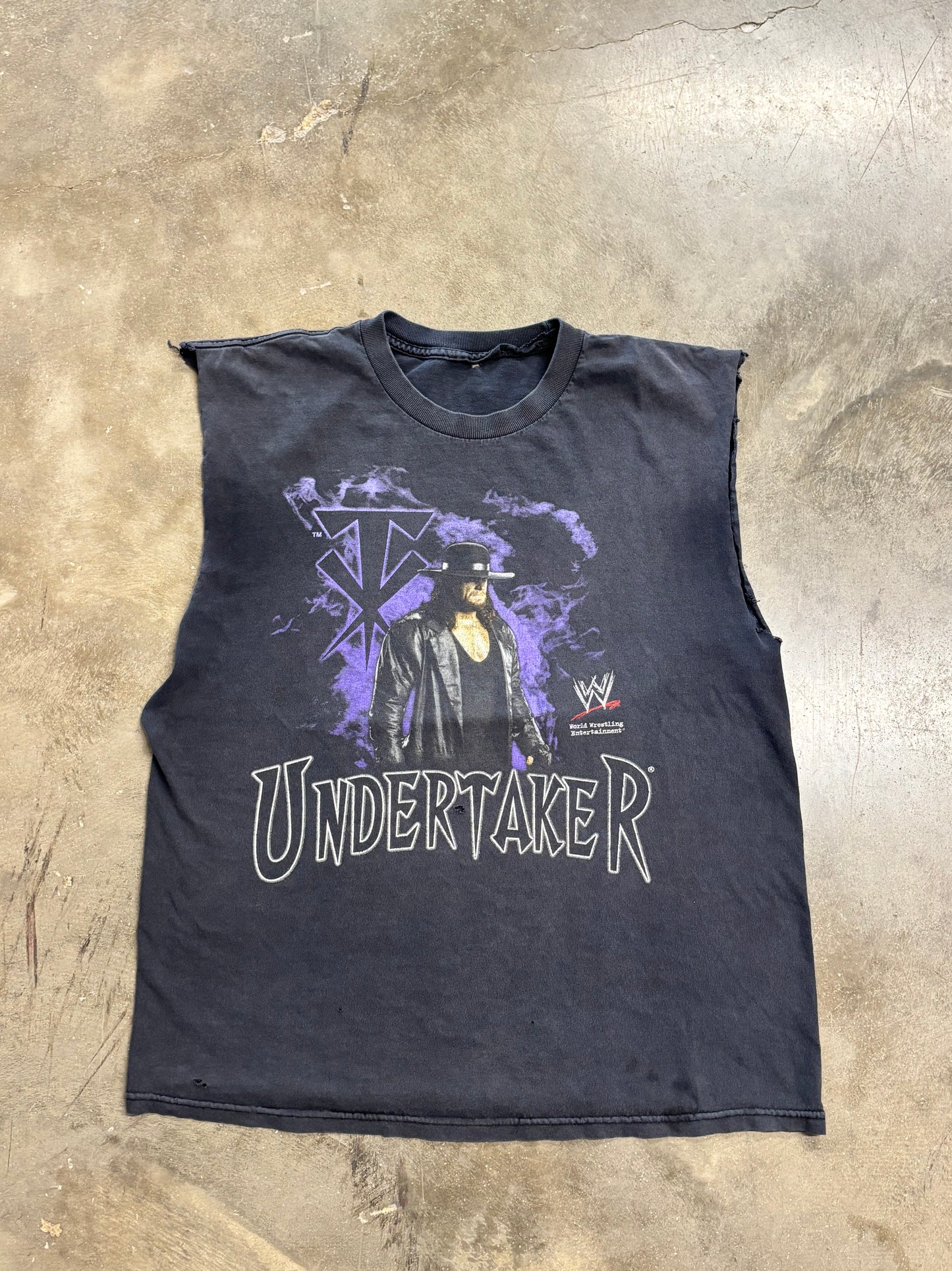 Vintage Undertaker Chopped WWF shirt size large