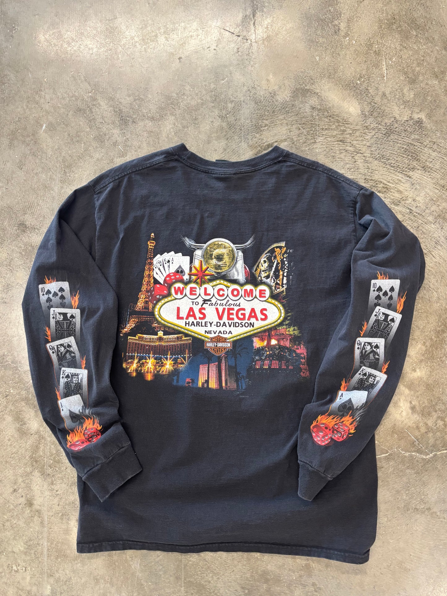 Vintage Harley Davidson Dice long sleeve size Large