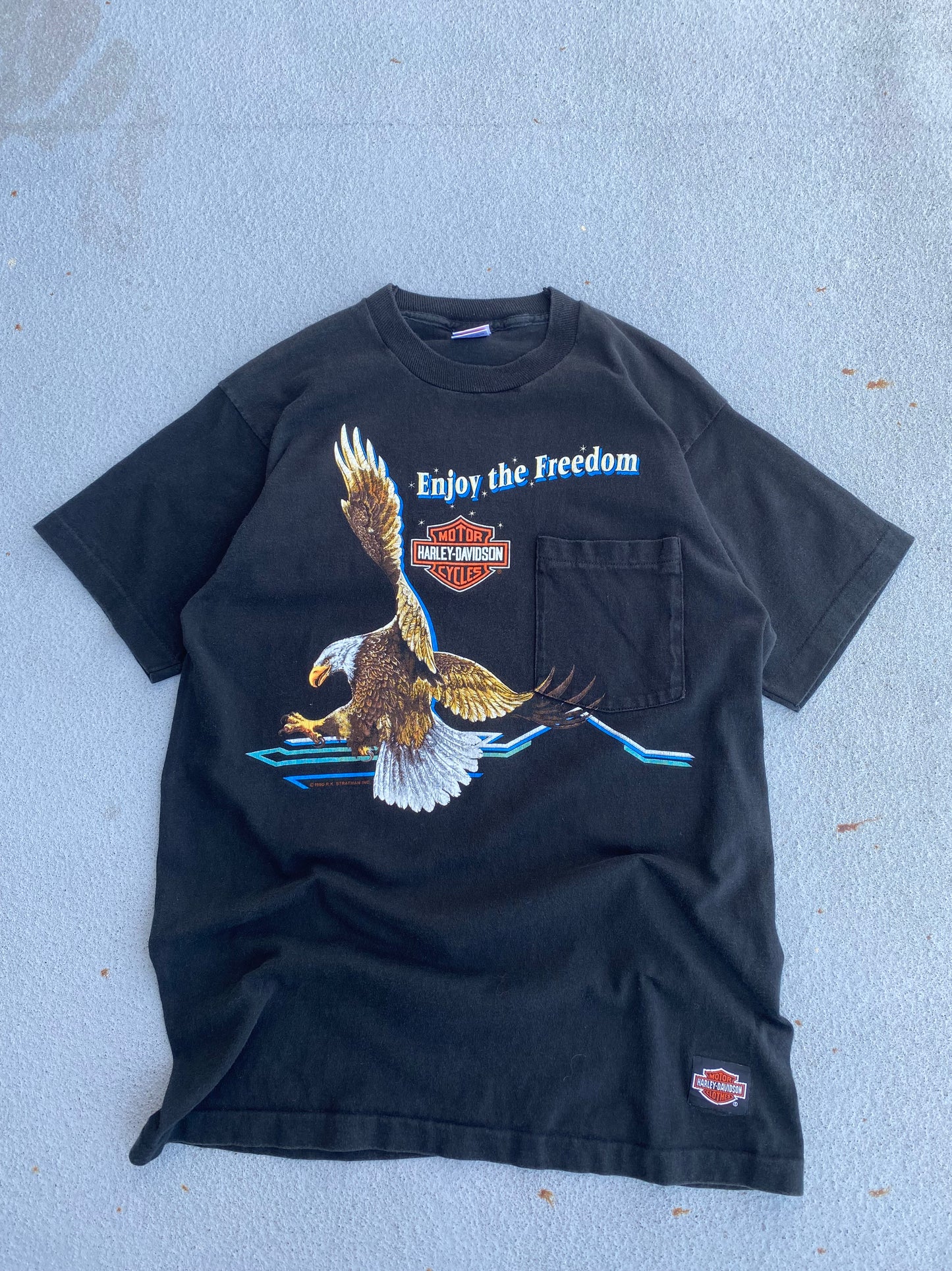 Vintage Harley Davidson Enjoy The freedom shirt size large