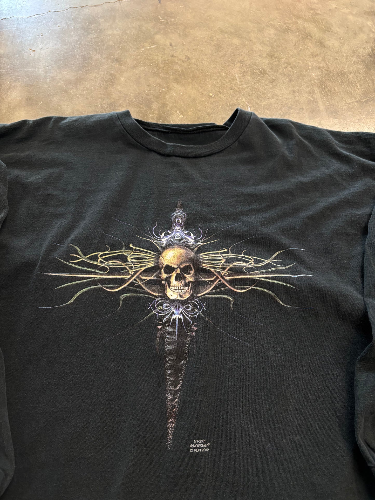 Vintage Skull long sleeve size xl