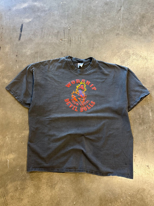 Vintage Devil Dolls Faded biker shirt size XXL