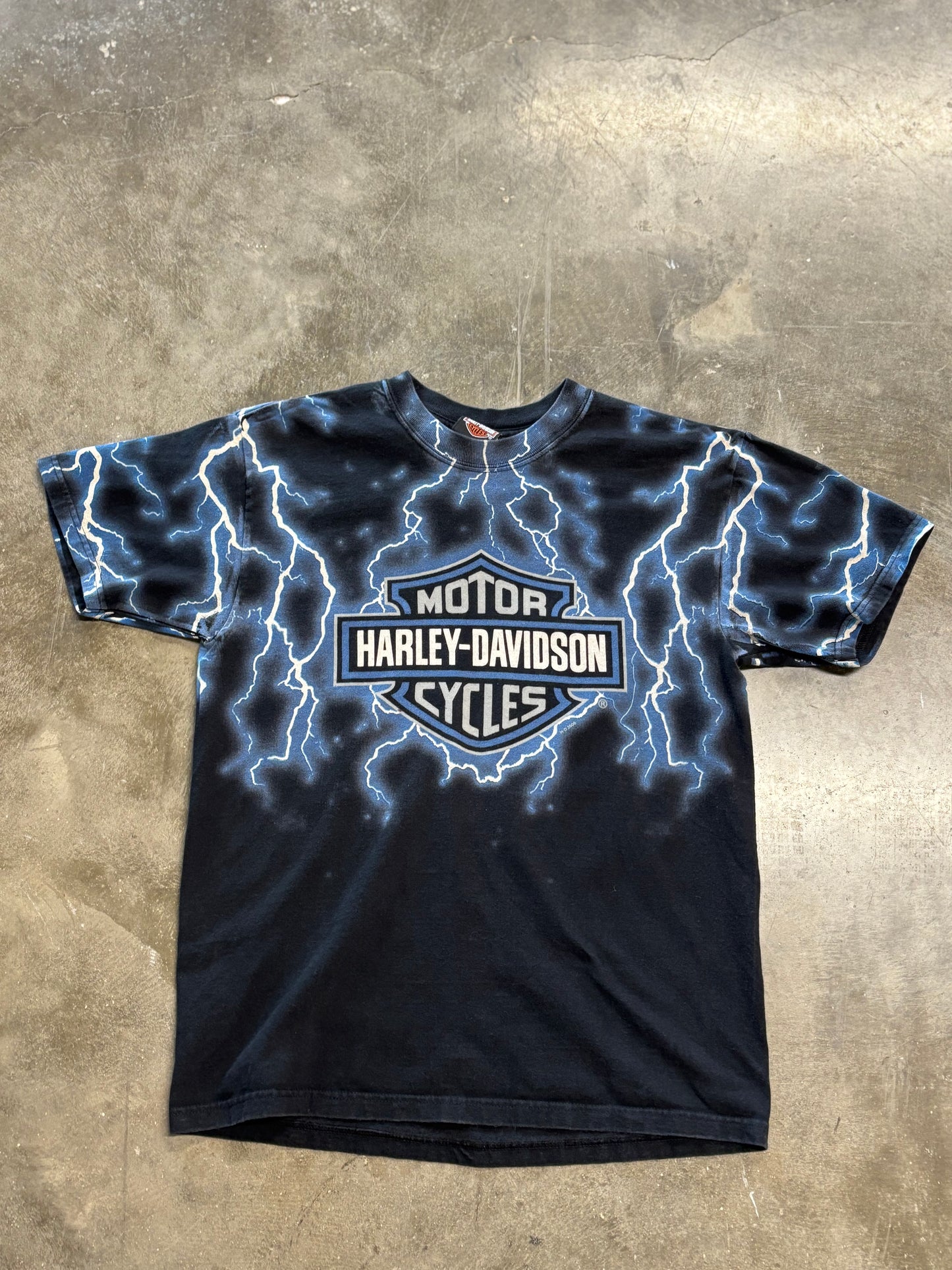 Vintage Harley Lightning AOP shirt size medium