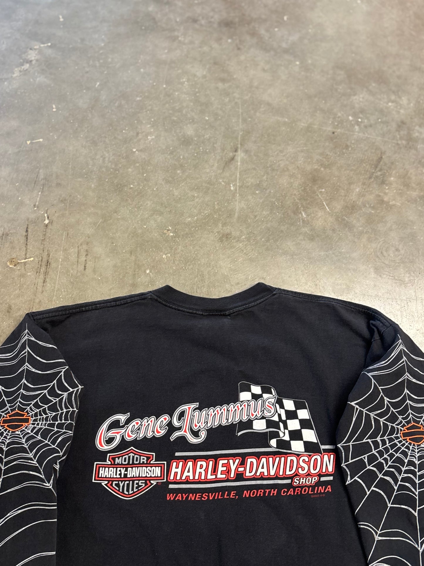 Vintage Harley Davidson Spiderweb long sleeve size xl