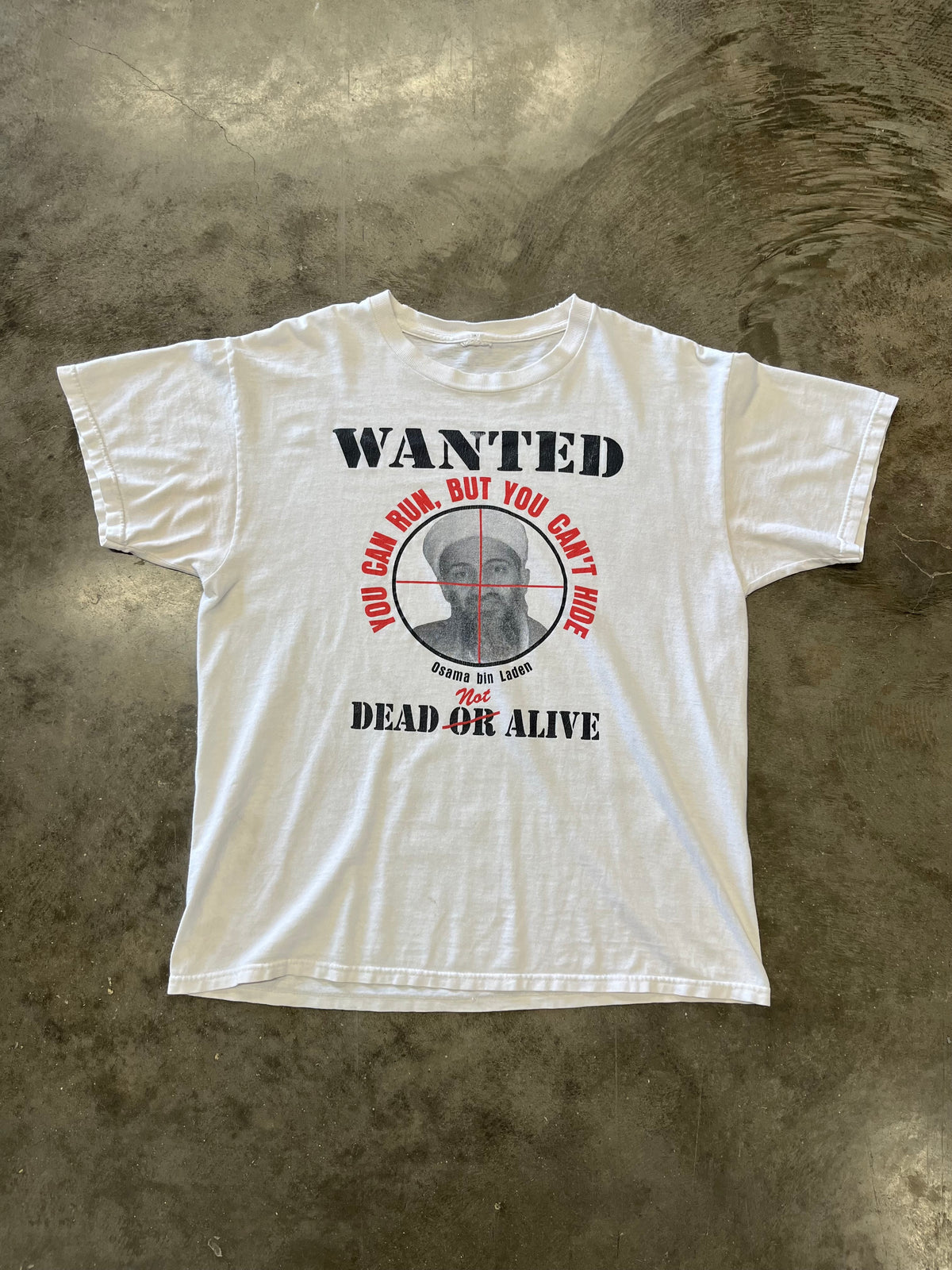Osama bin Laden shirt size large
