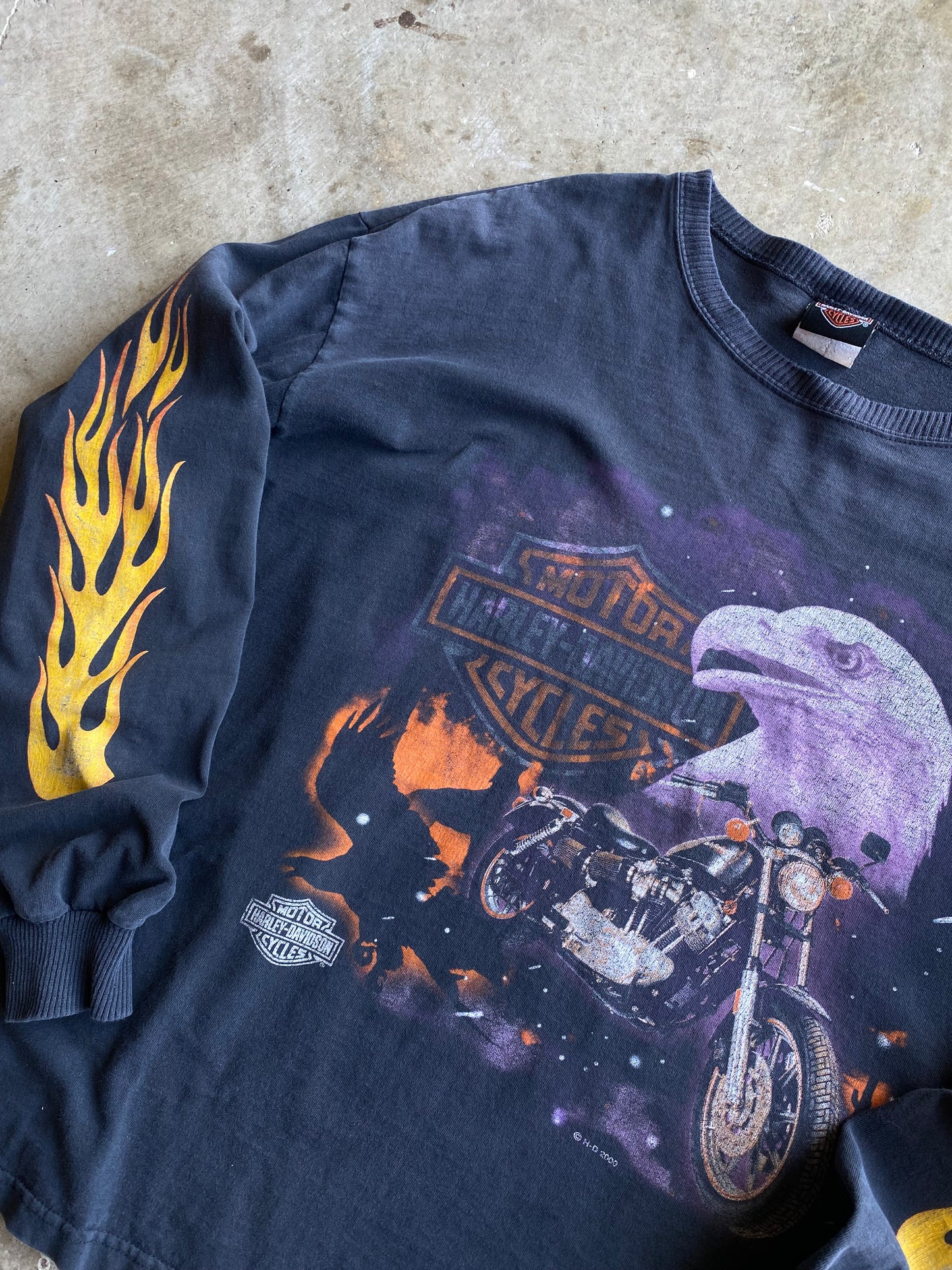 Vintage Harley Davidson Nigh Rider Eagle long sleeve size extra large shirt