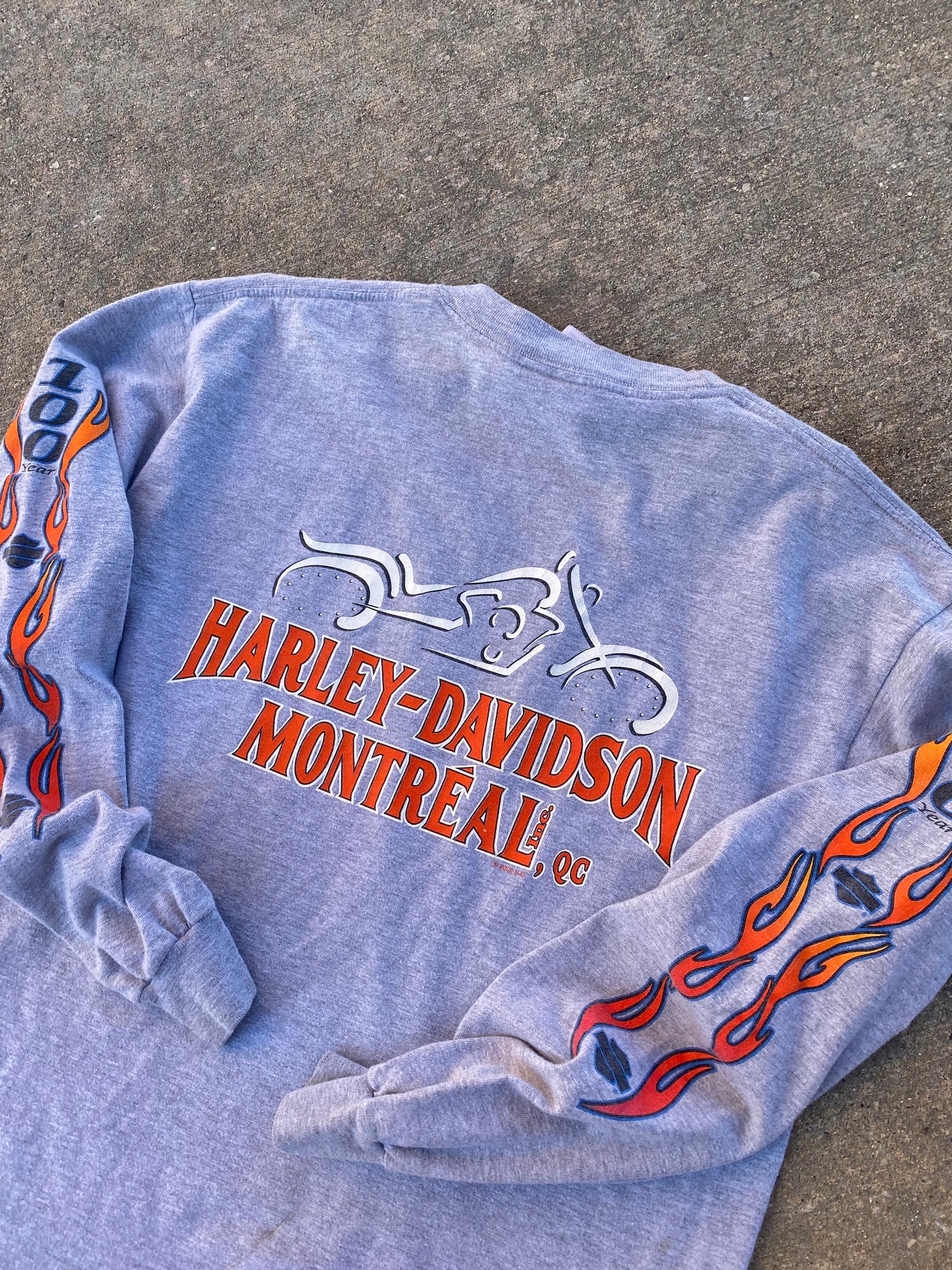 Vintage Harley Davidson 100 Years long sleeve size medium