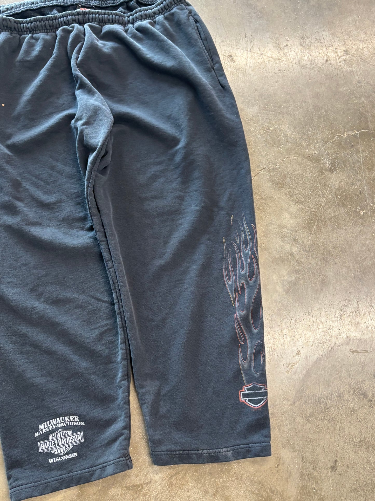 Vintage Harley Davidson flame sweats size xl