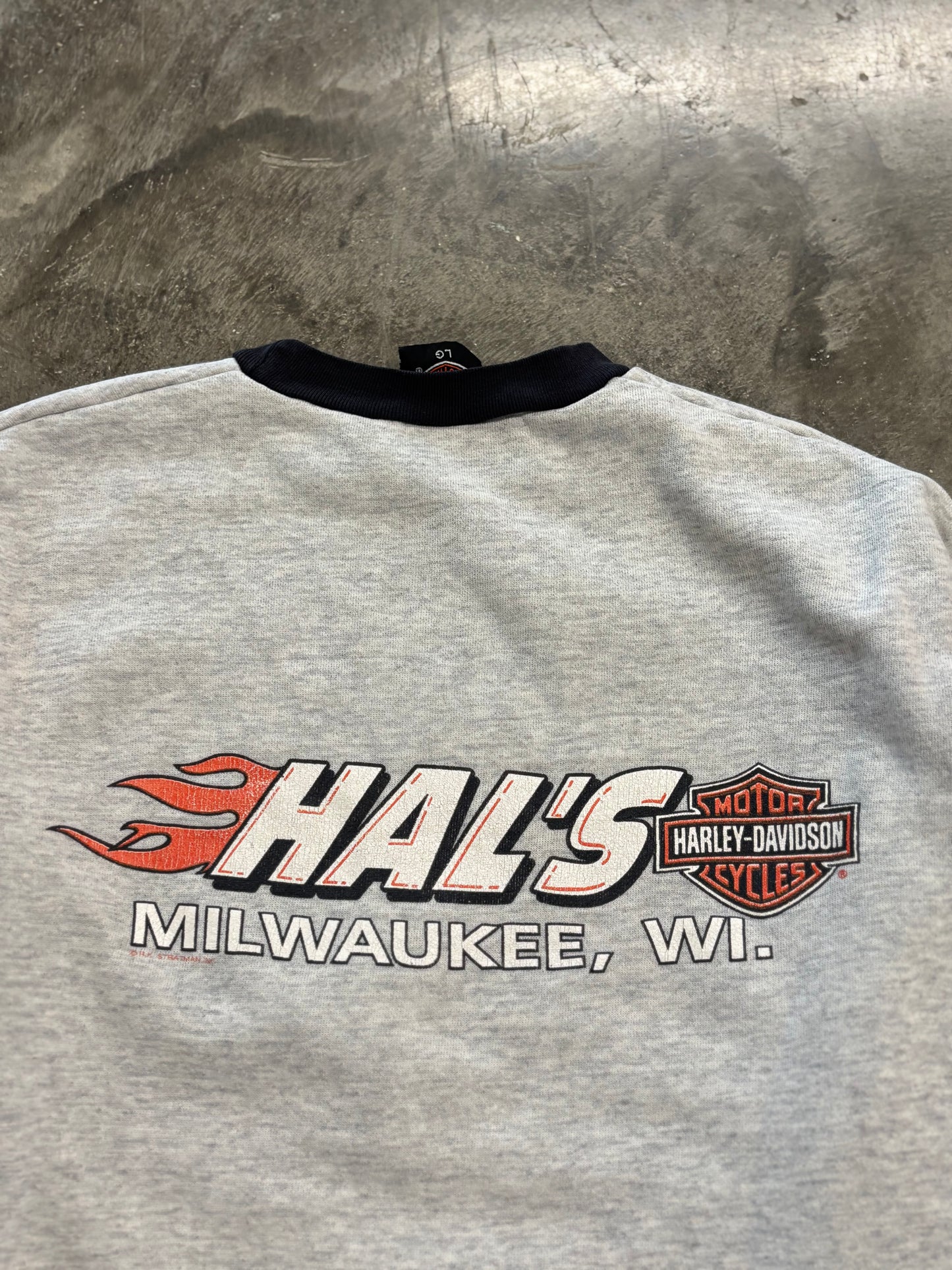 Vintage Harley Davidson Big Shield sweatshirt size large