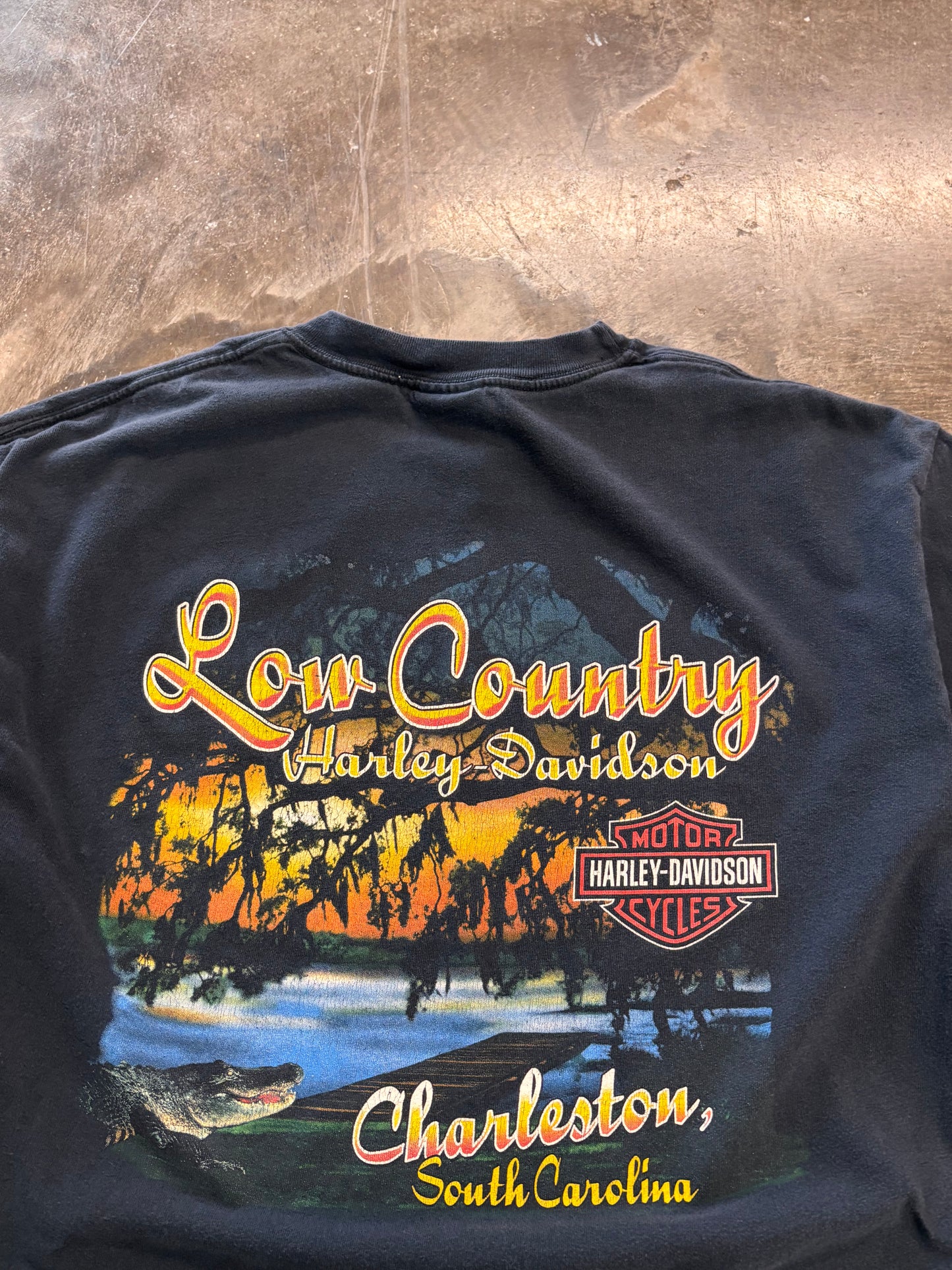Vintage Harley Davidson Ride Hard live fast shirt size large