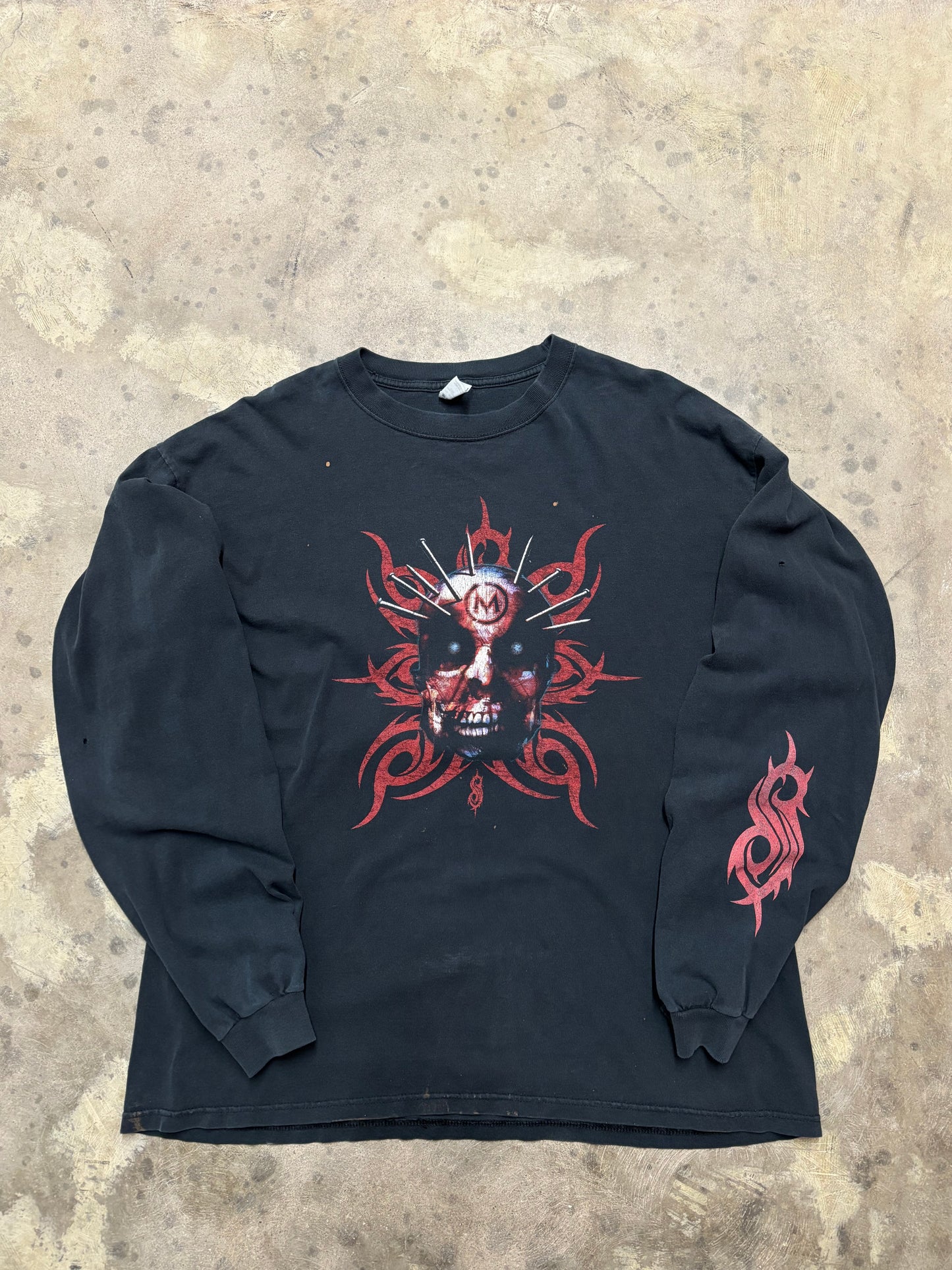 Vintage Slipknot nail head long sleeve shirt size XL