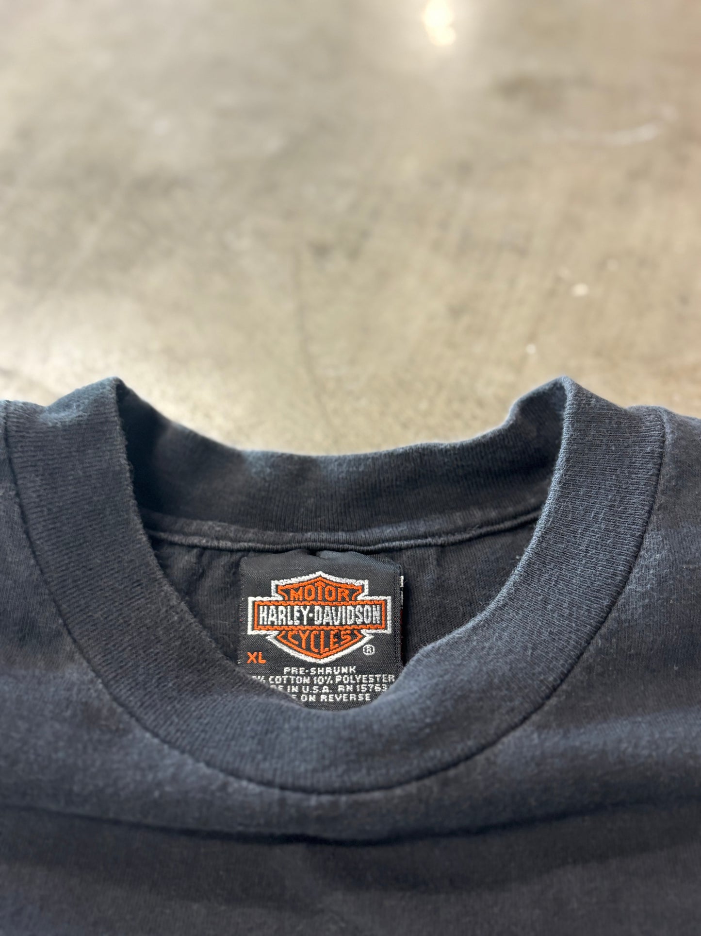 Vintage Harley Davidson V flame size extra large