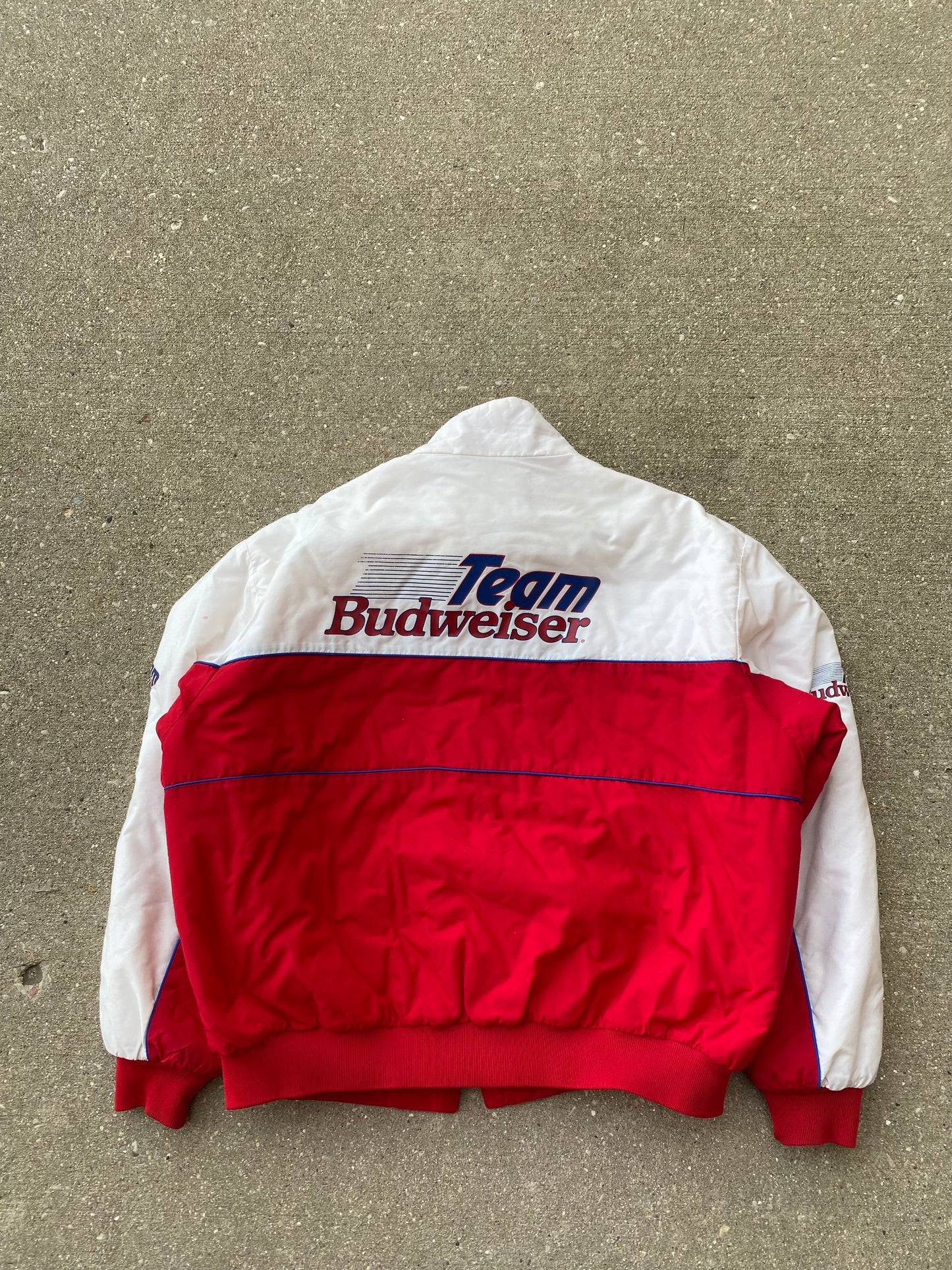 Vintage Team Budweiser Jacket Size Large