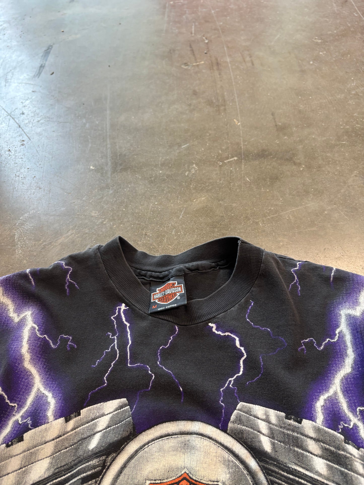 Vintage Harley Davidson purple Lightning size medium