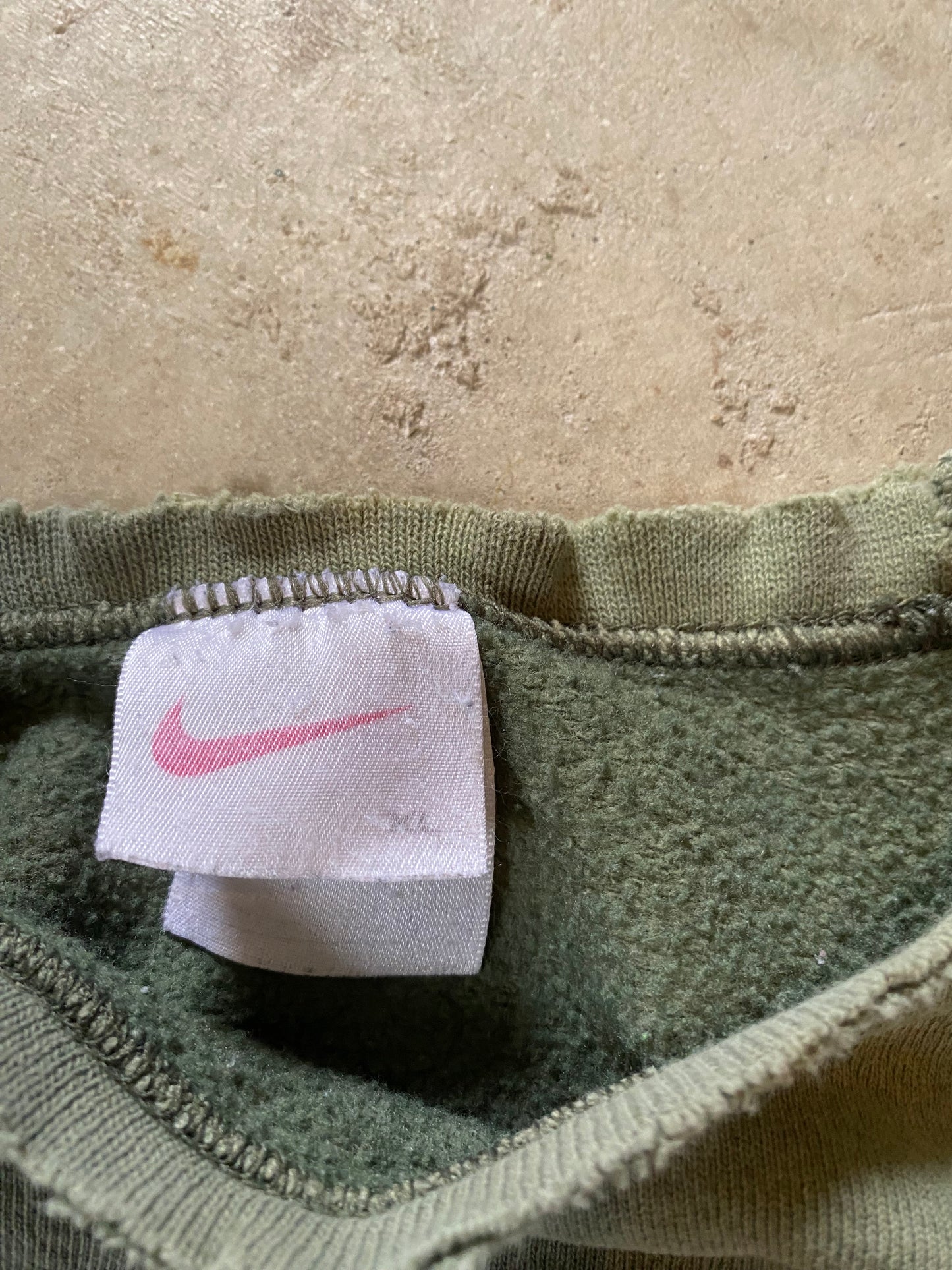 Vintage Nike Earth Tone faded distressed olive sweatshirt Size XL