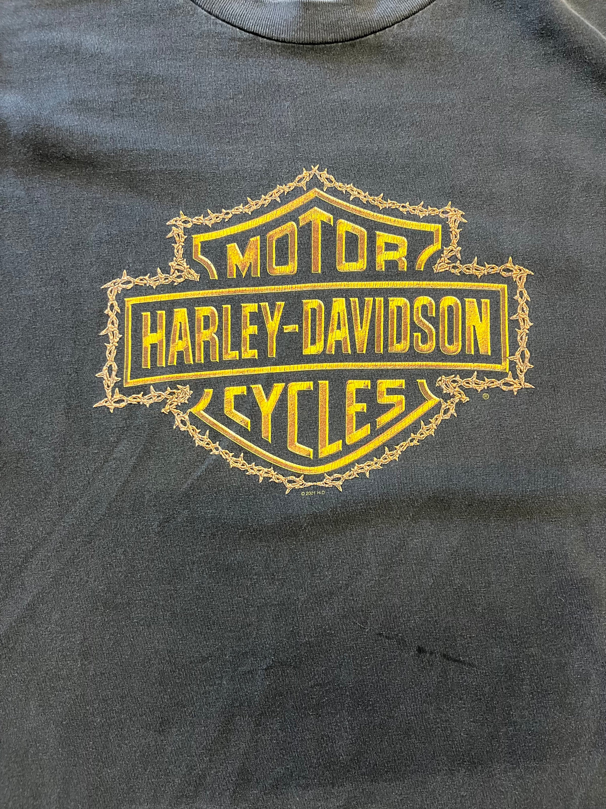 Vintage Harley Davidson Barbed Wire shirt size large