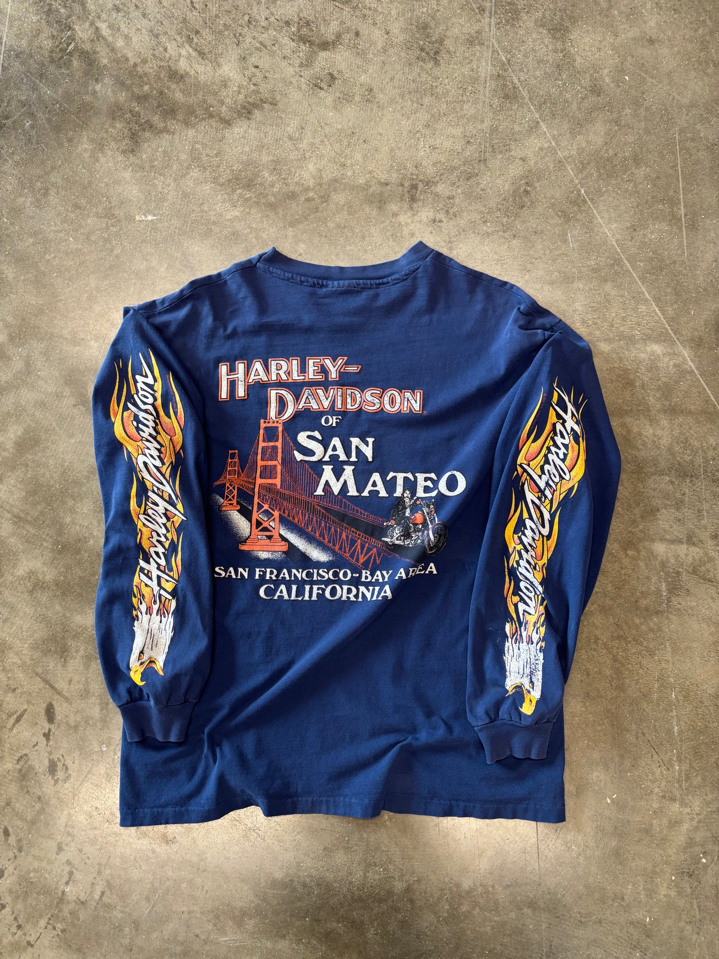 Vintage Harley Davidson Eagle long sleeve size large