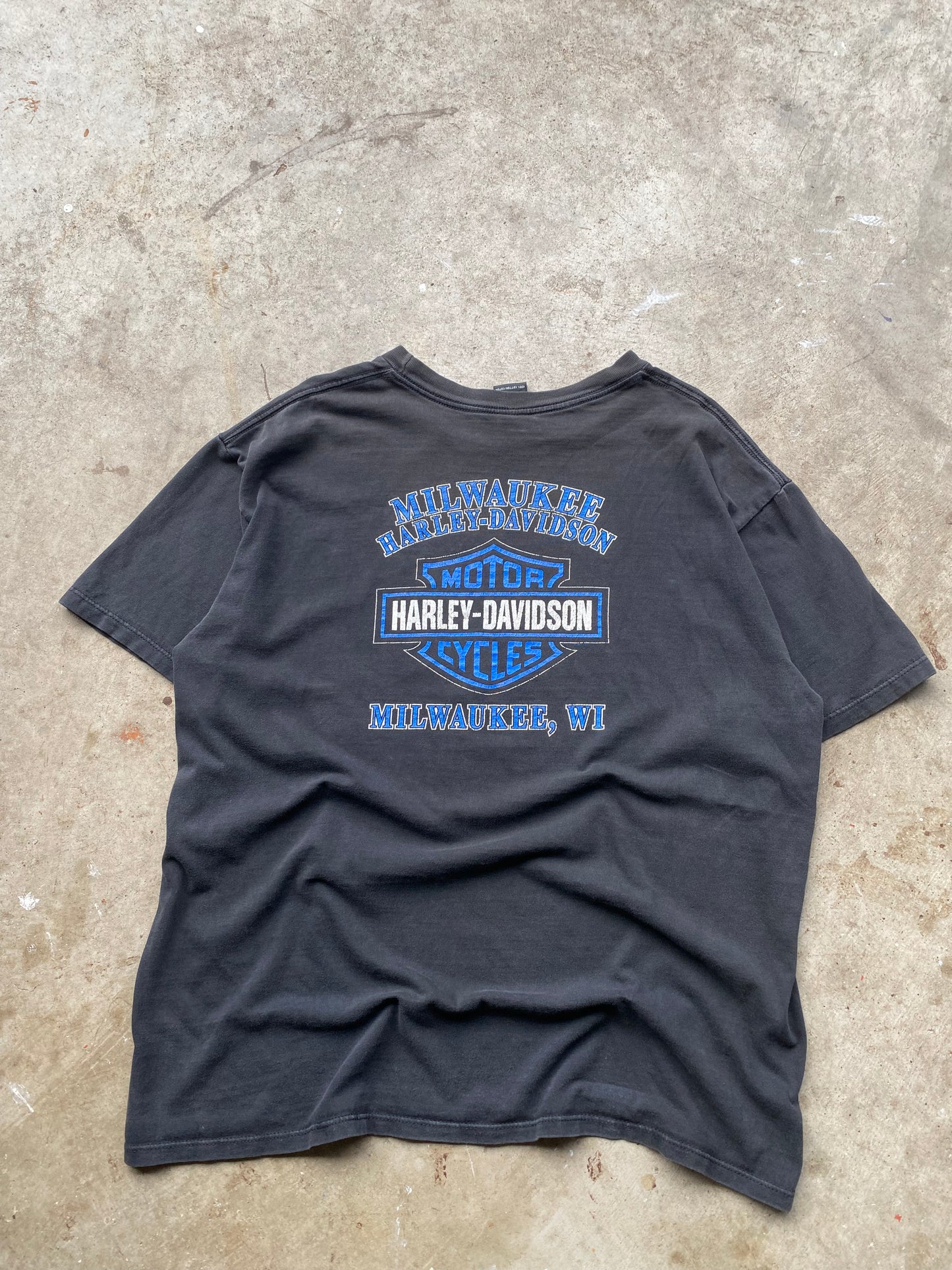 Vintage Harley Davidson Lightning Eagle shirt size extra large