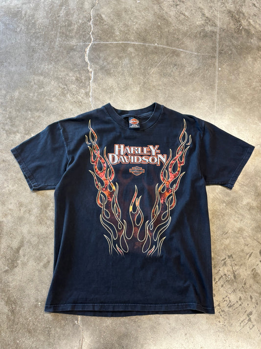 Vintage Harley Davidson V twin fire shirt size large
