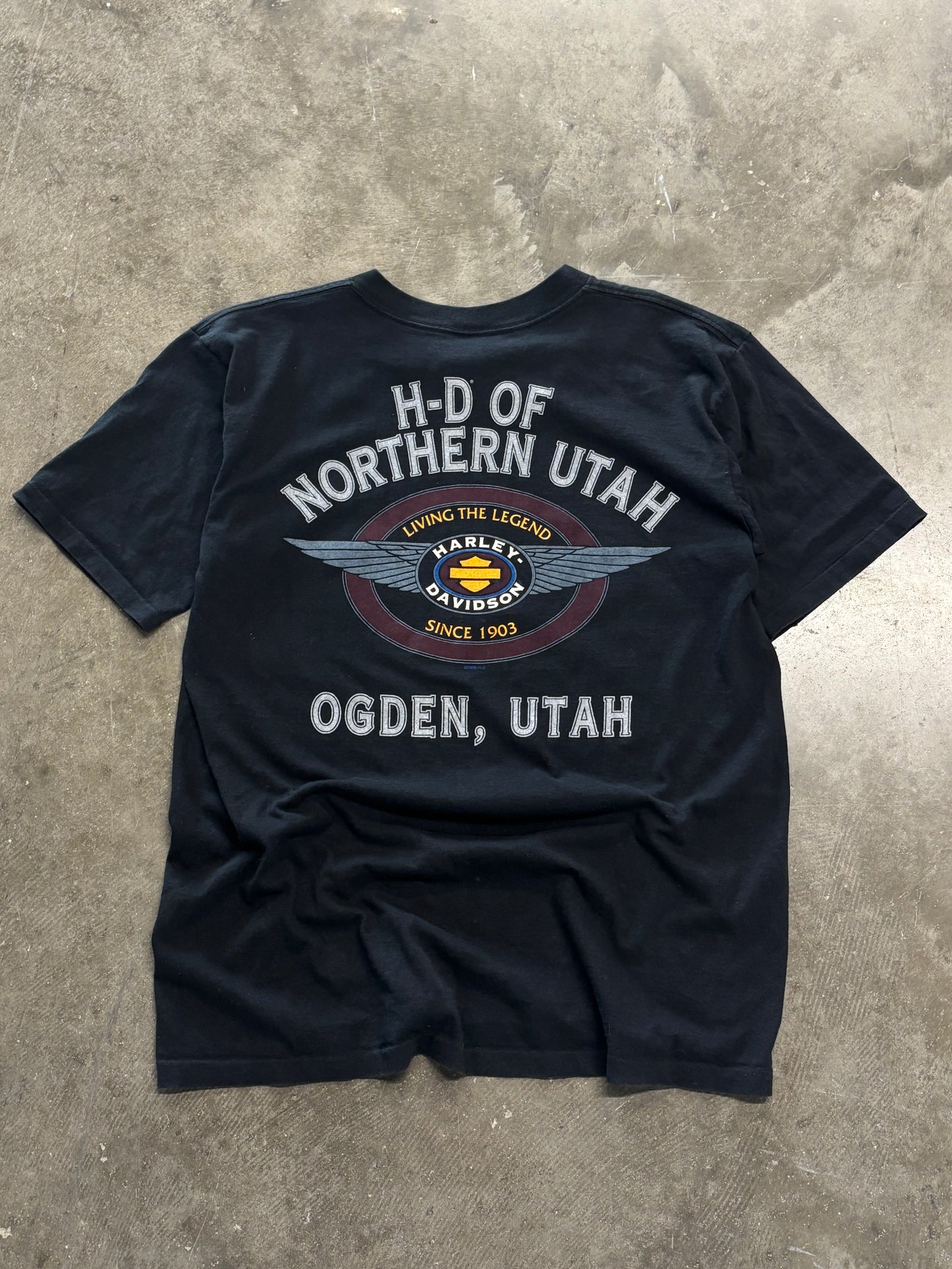 Vintage Harley Davidson Santa shirt size large