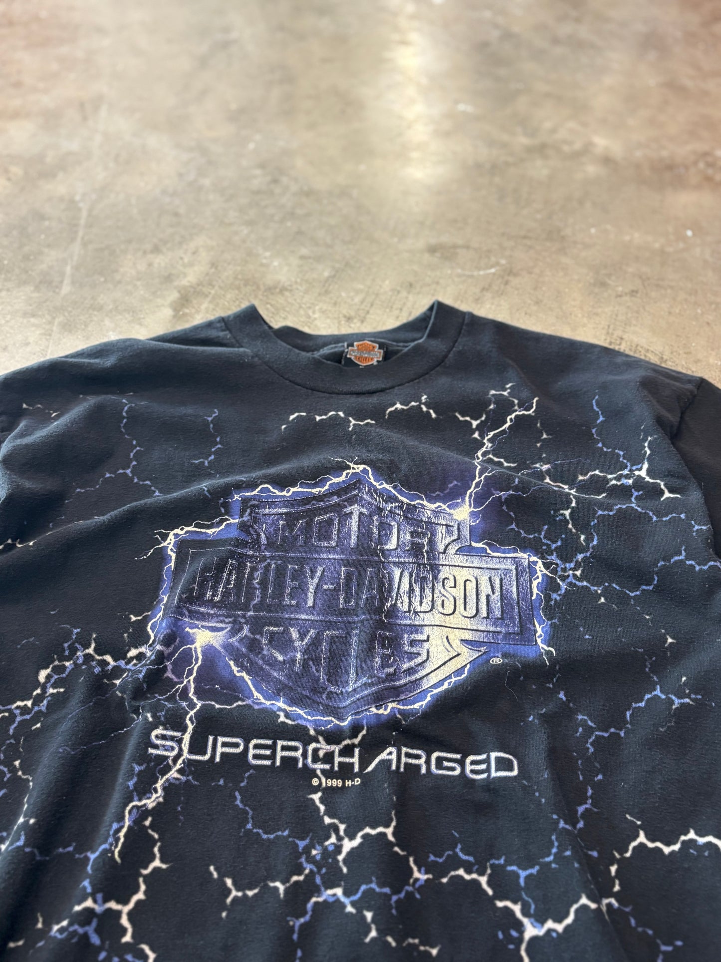 Vintage Harley Davidson supercharged shirt size extra large