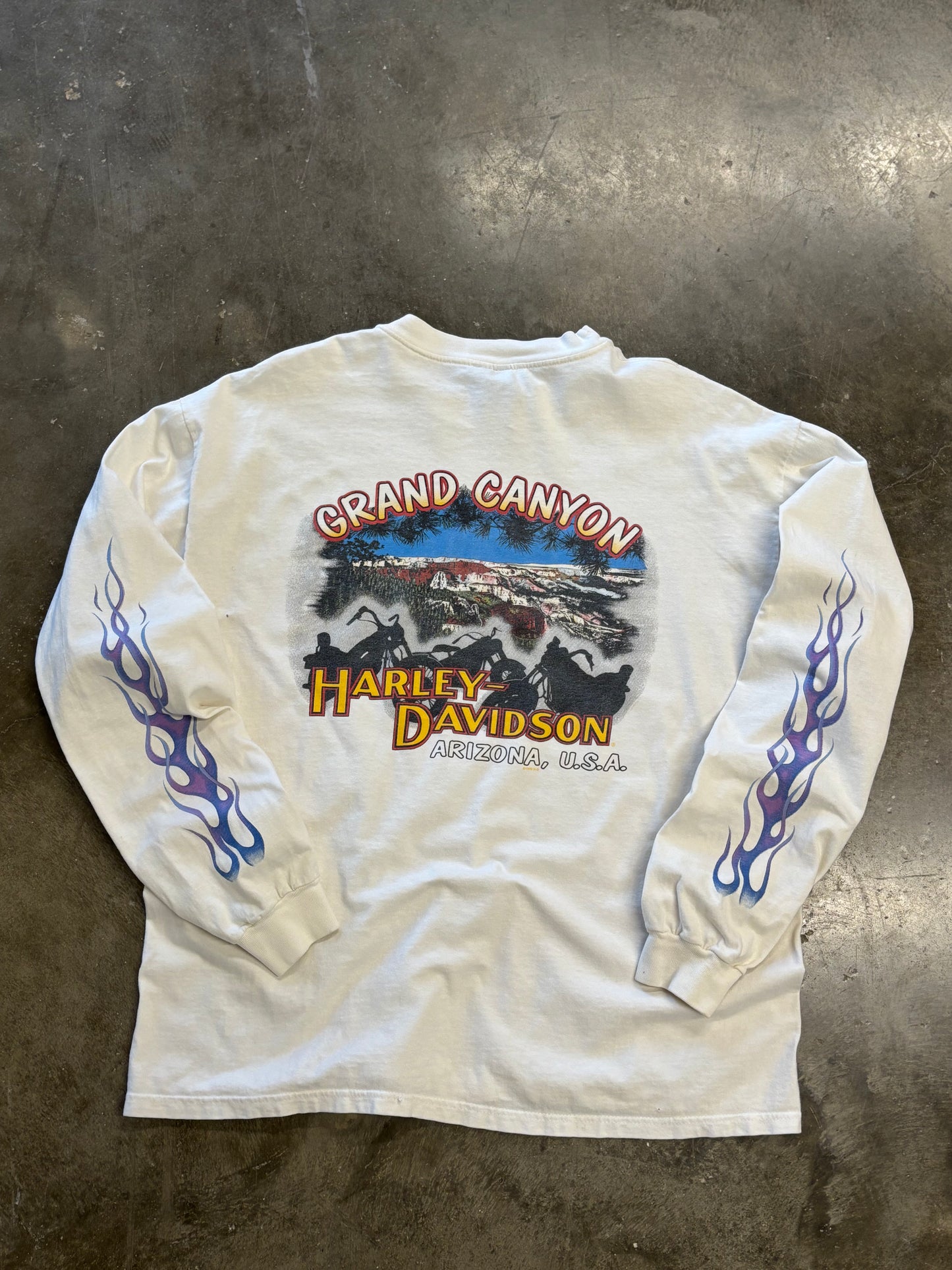 Vintage Harley Davidson Feel the heat long sleeve size xl