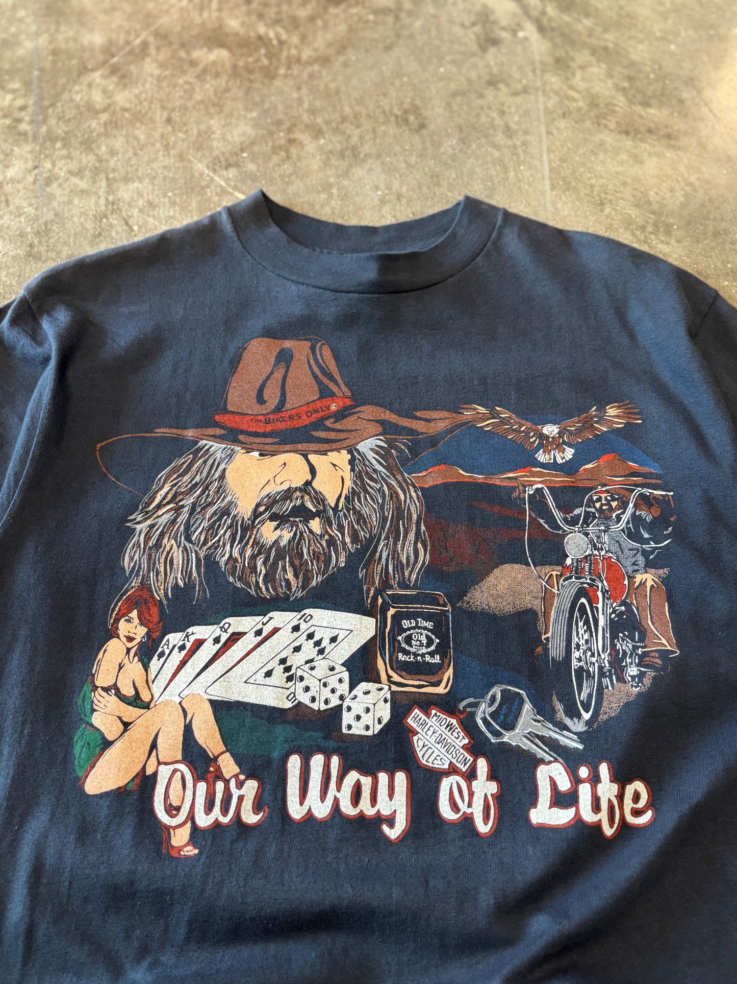 Vintage Harley Davidson Our way of life shirt size XL