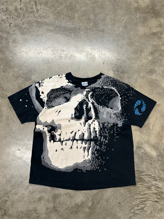 Vintage Liquid Blue skull shirt size xl