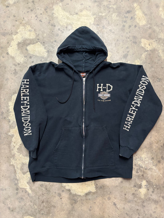 Harley Davidson Bad to the bone zip up size large