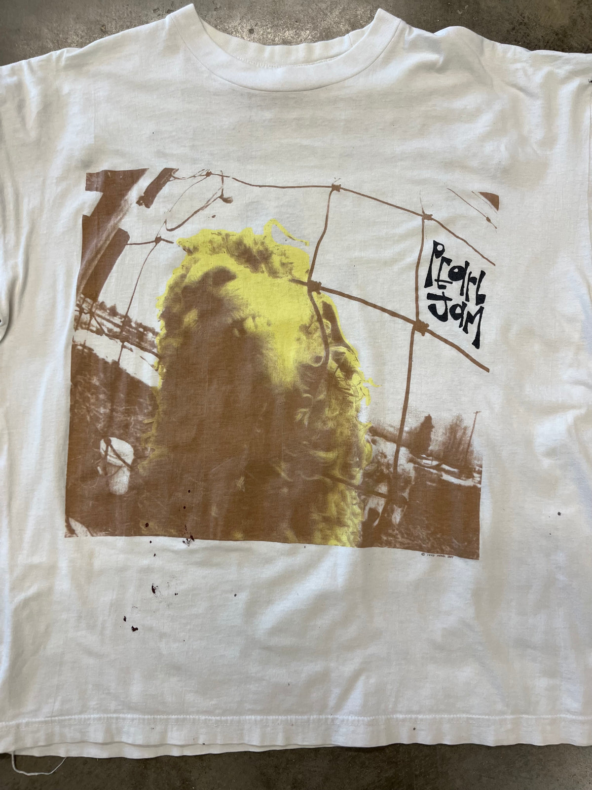 Vintage Pearl Jam Euro Tour shirt size extra large