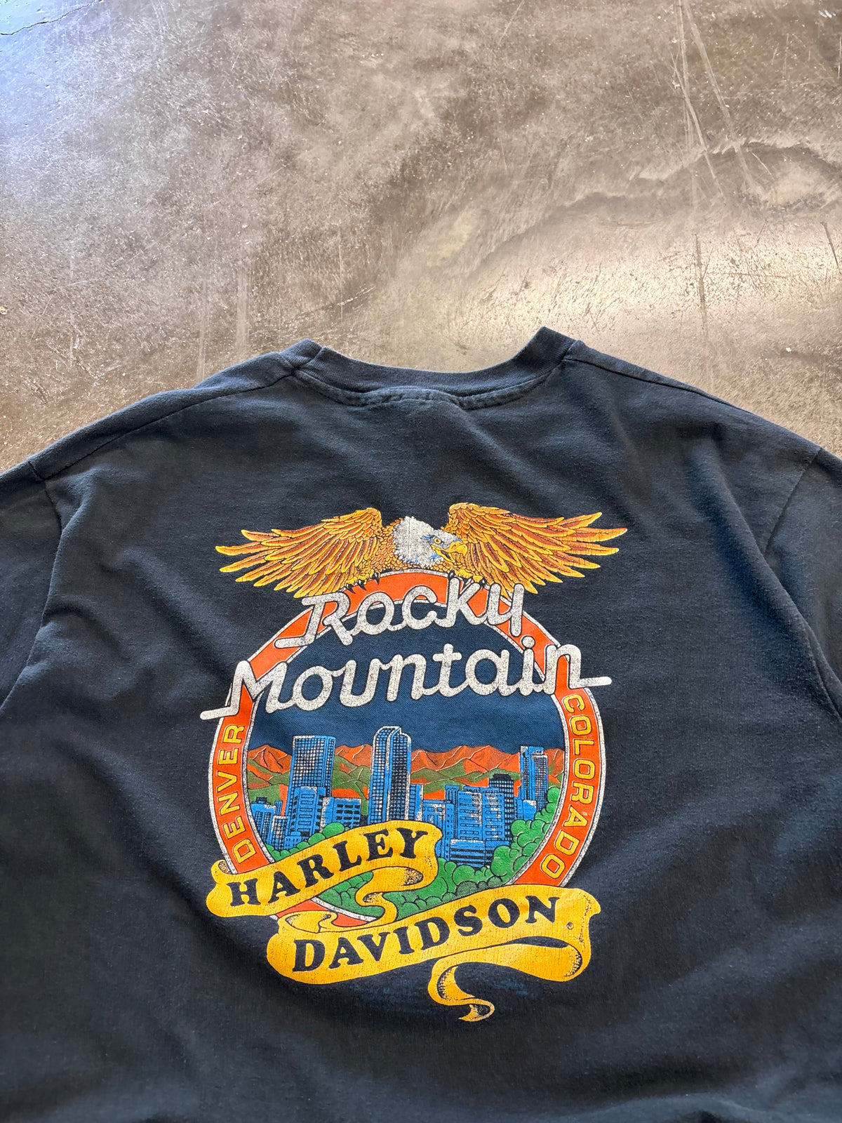 Vintage 80’s Harley Davidson Old bikers never die shirt size extra large