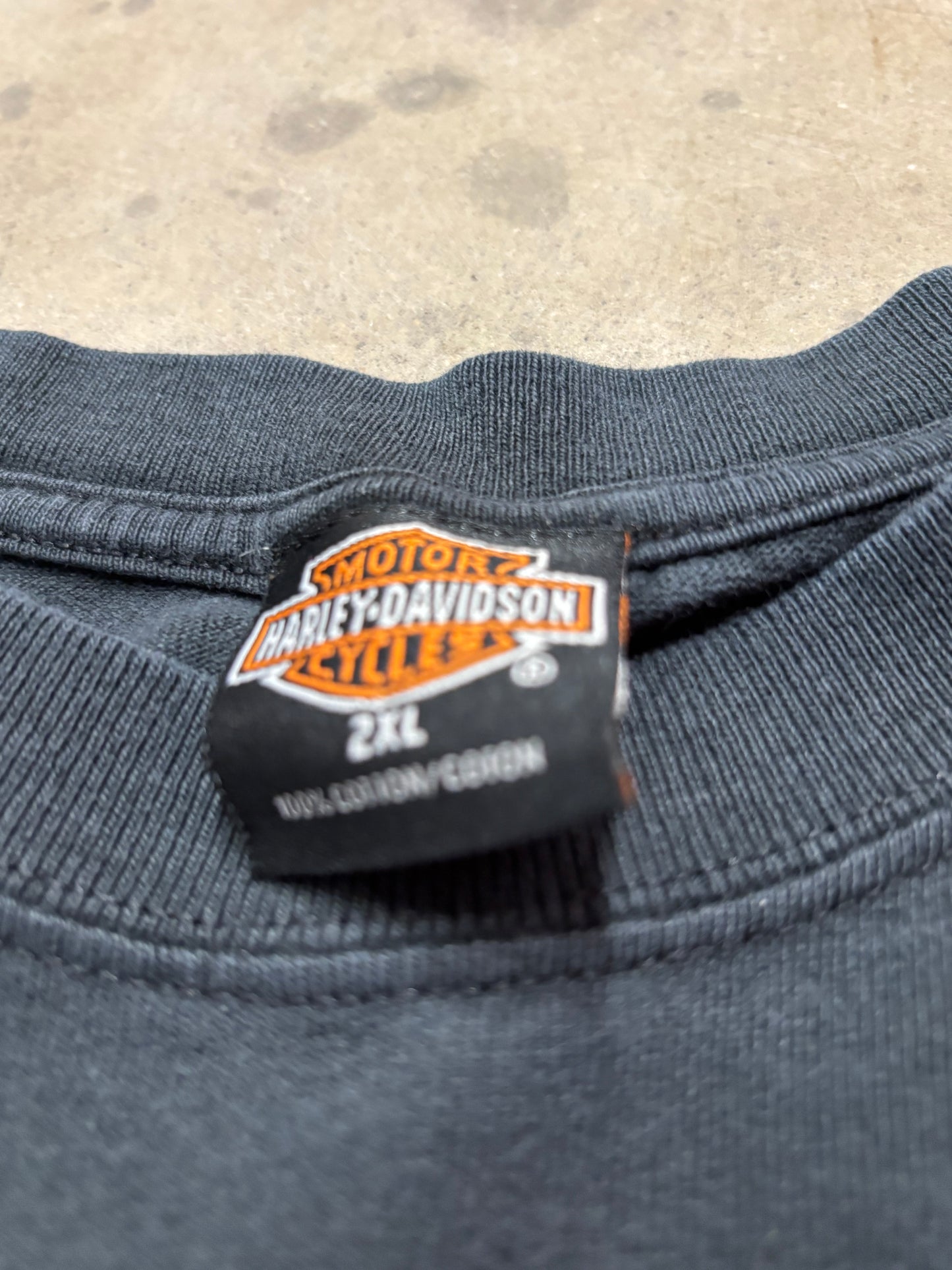 Vintage Harley Davidson flame burst long sleeve size XXL shirt
