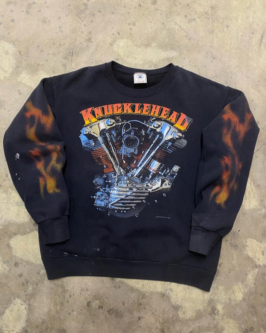 Vintage Knucklehead Flame sweatshirt size extra large