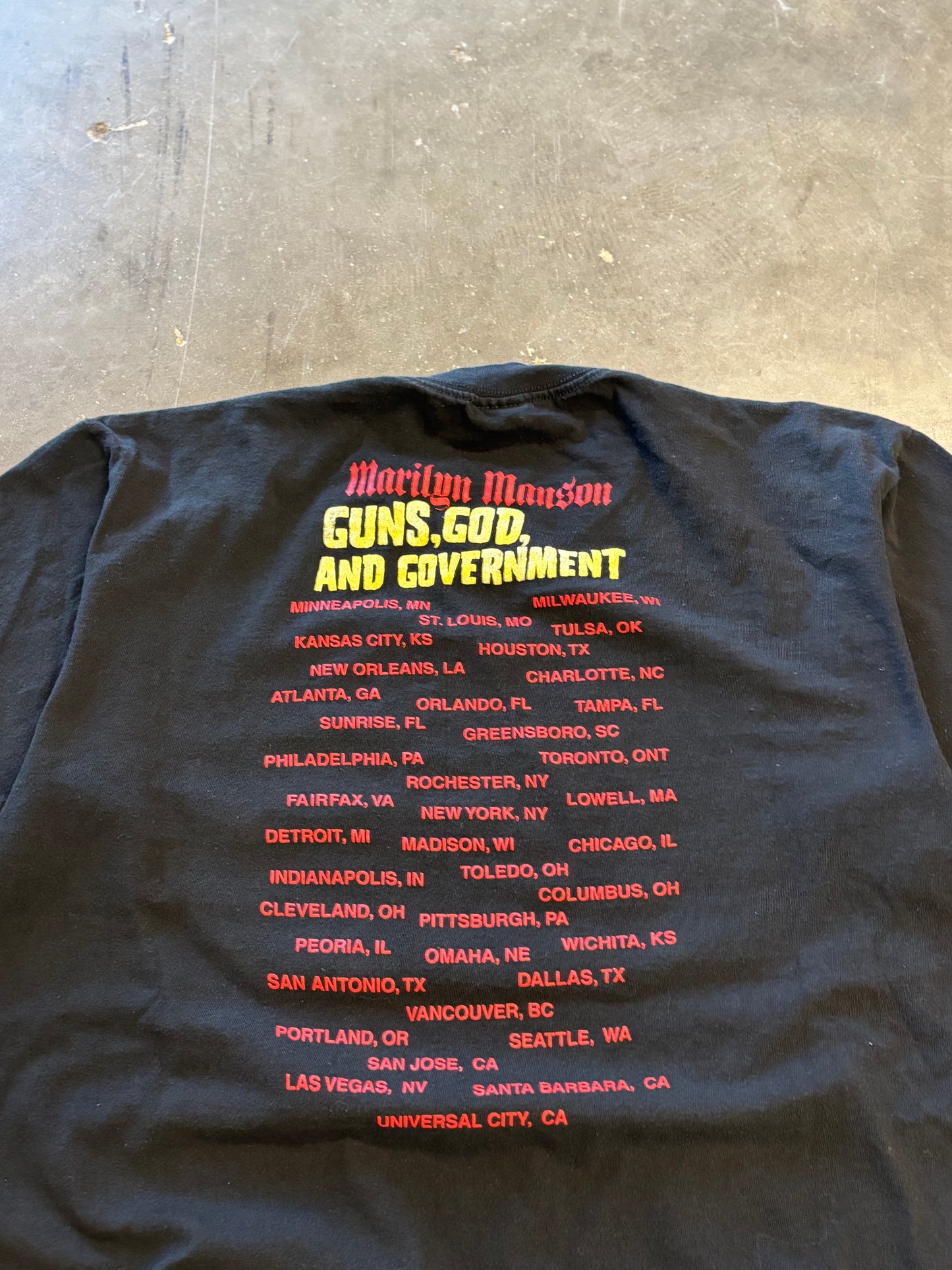 Vintage Marilyn Manson shirt size XL