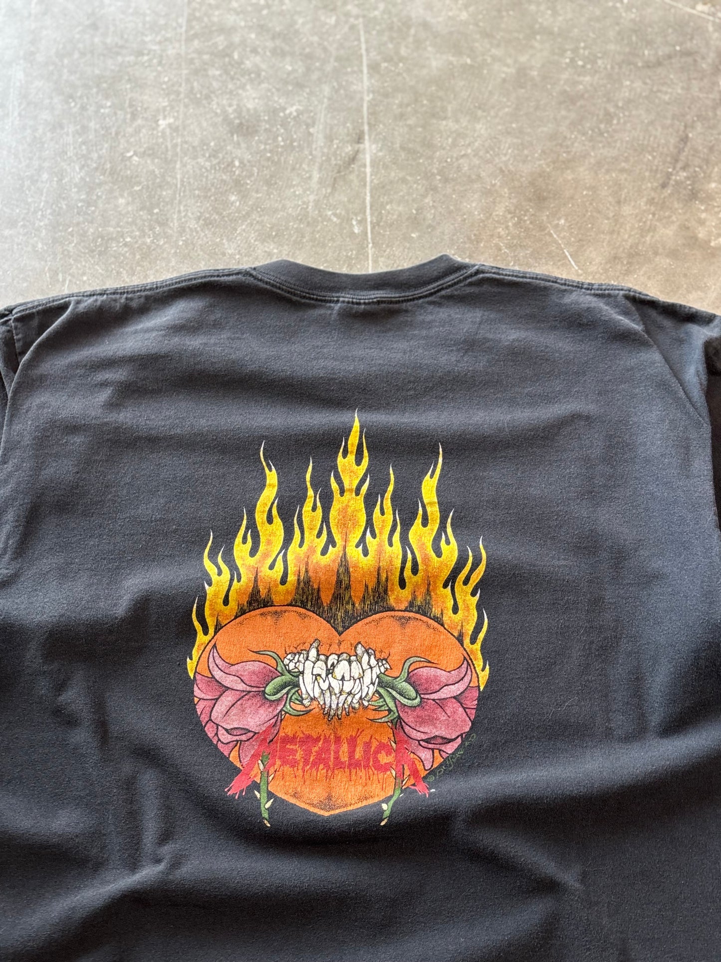 Vintage Metallica Flower Pushead size XL