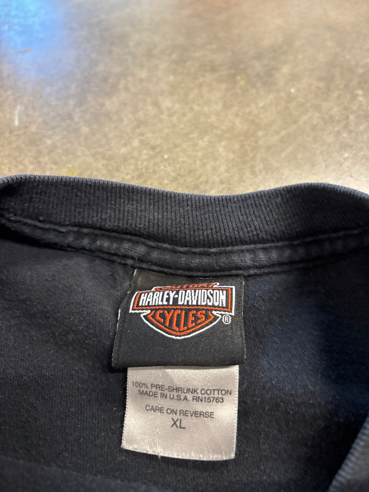 Vintage Harley Davidson Faded out Pool Ball long sleeve size xl