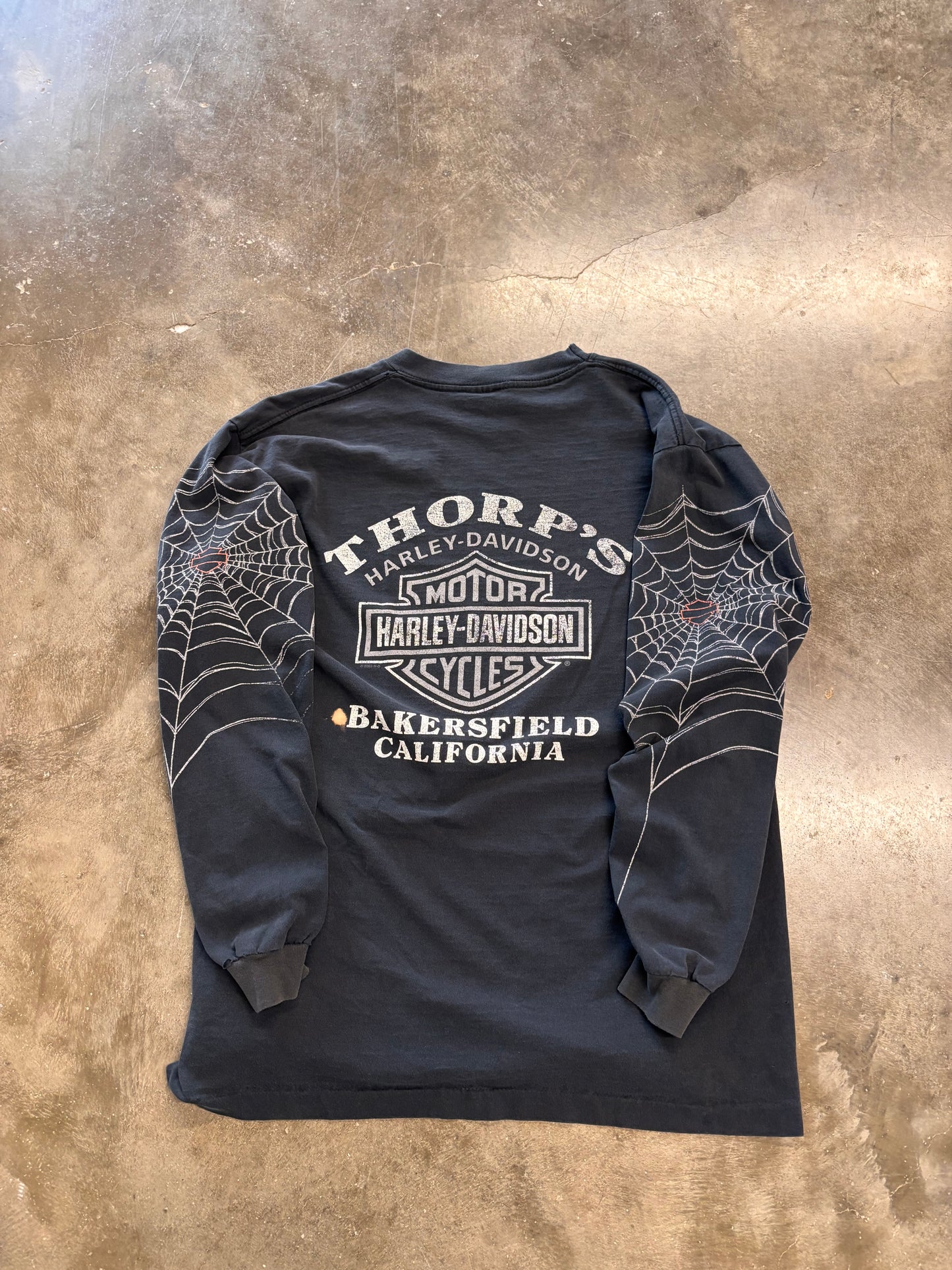 Vintage Harley Davidson Spiderweb size large