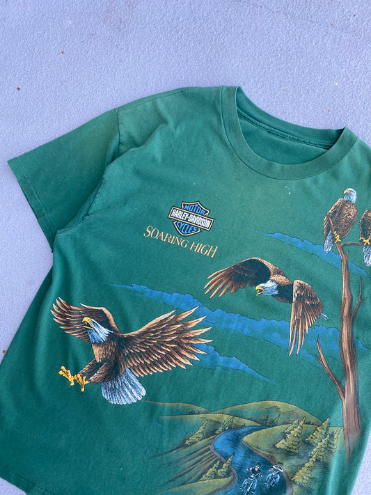 Vintage Soaring High Harley Eagle shirt Size XL