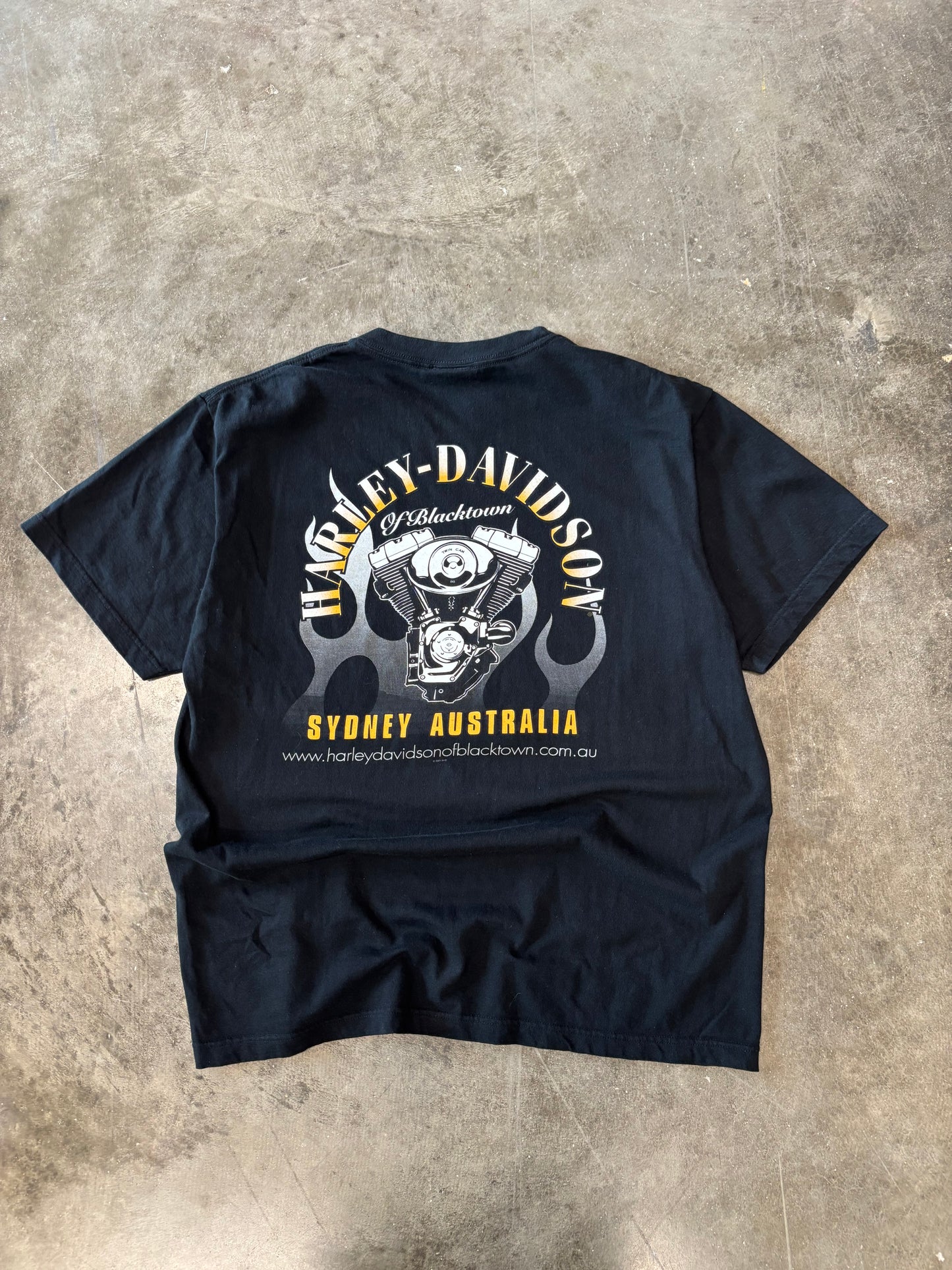 Vintage Harley Davidson Flaming Eagle shirt size extra large