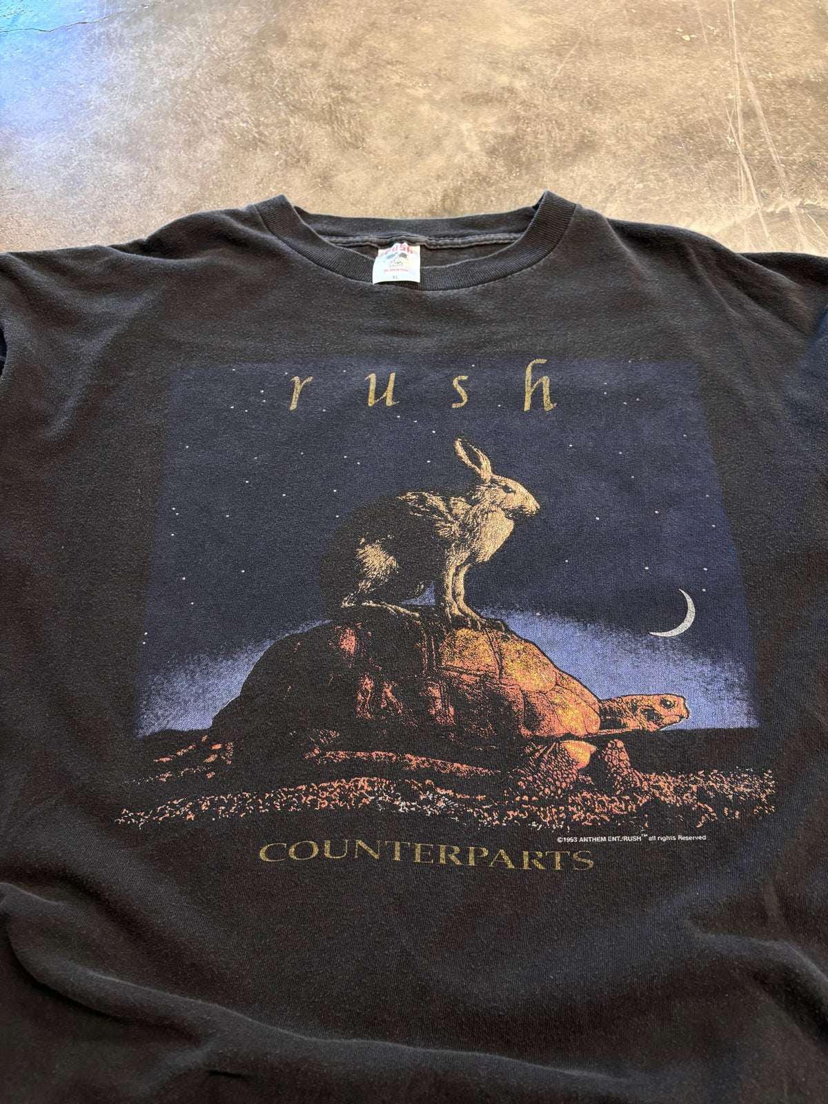 Vintage Rush Counterparts band shirt size xl